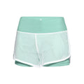Efia Tech (2in1) Shorts Femmes-Mint, Blanc