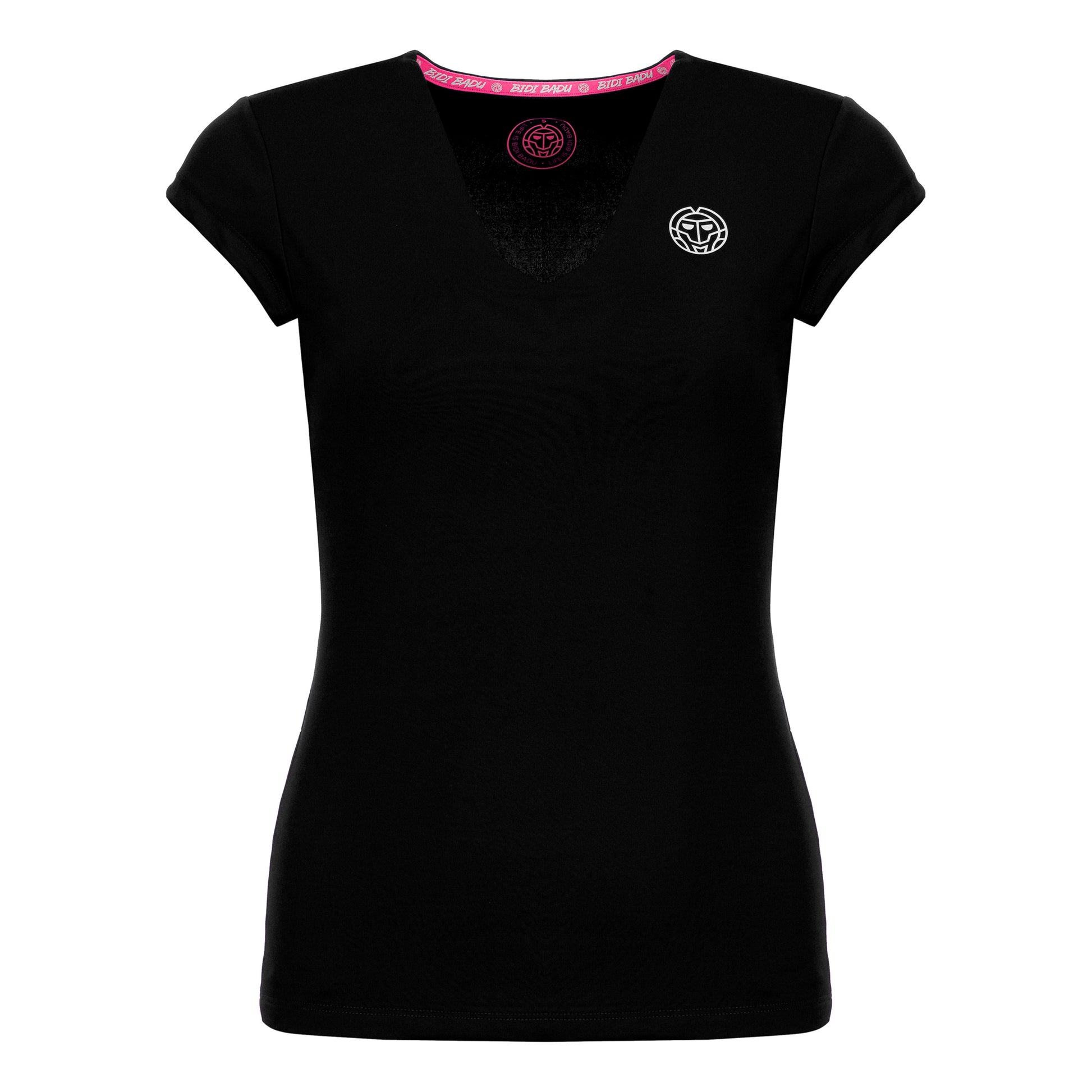 BIDI BADU Bella 2.0 Tech V-Neck T-shirt Femmes - noir, blanc
