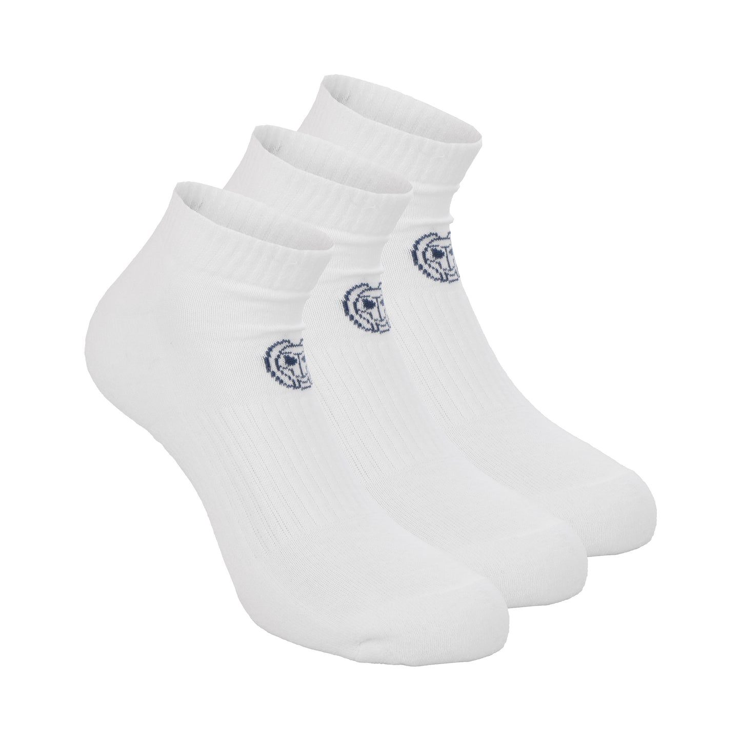 BIDI BADU No Party No Show Move Chaussettes De Tennis Pack De 3-Blanc,Noir