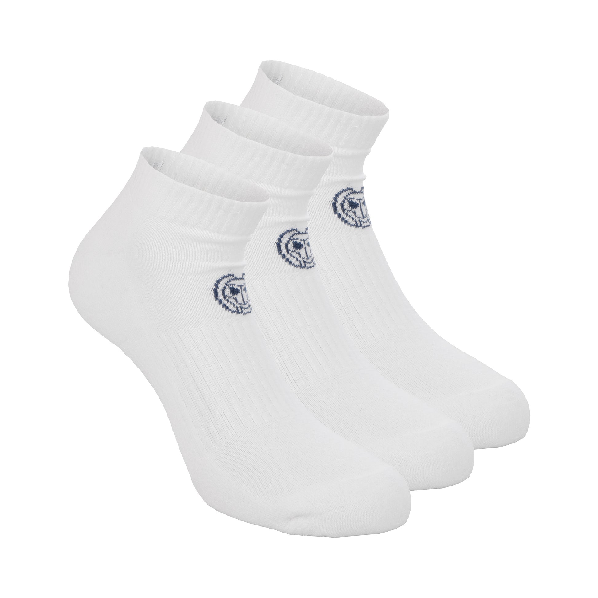 BIDI BADU No Party No Show Move Chaussettes De Tennis Pack De 3-Blanc,Noir