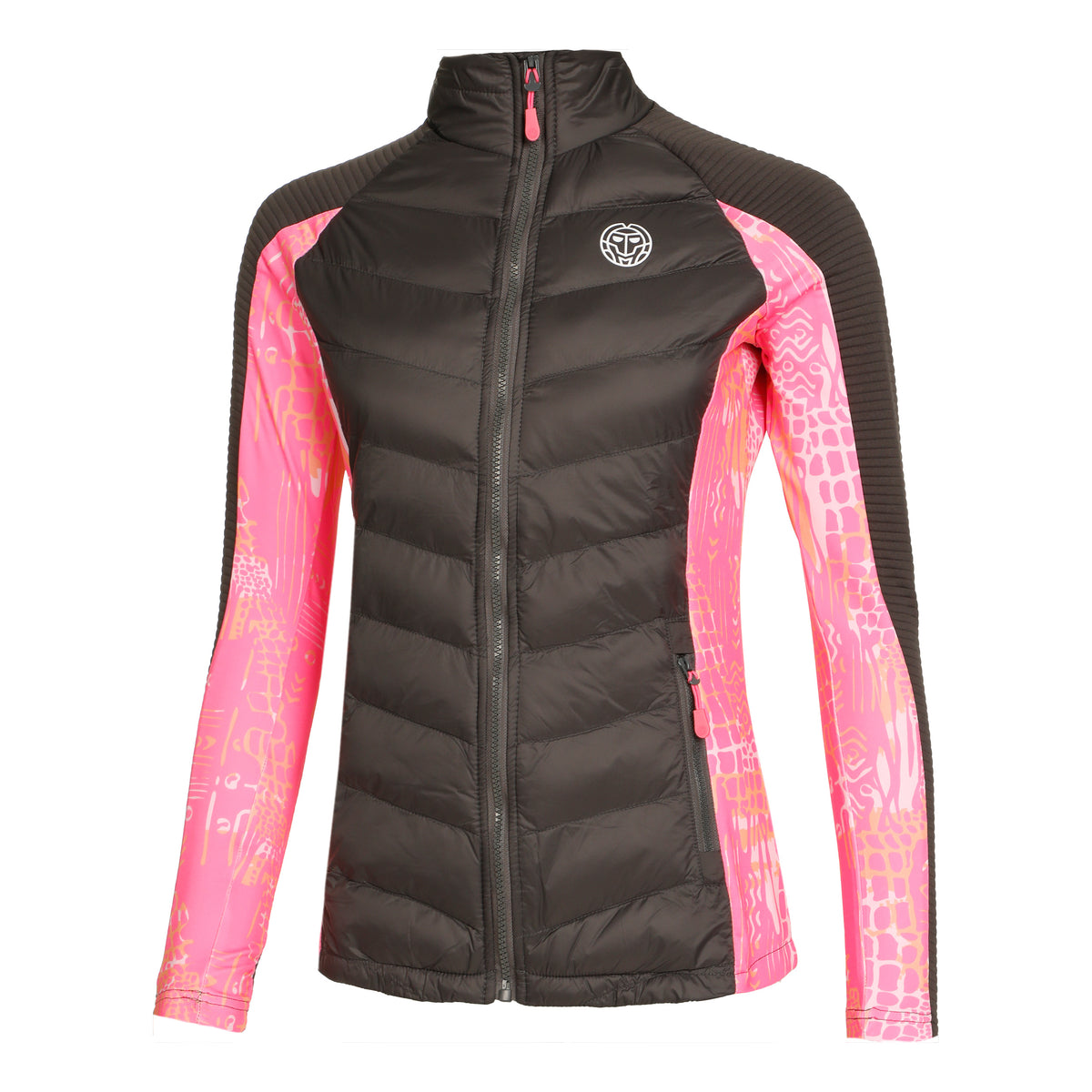 BIDI BADU Dania Tech Down Veste De Survêtement Femmes-Gris,Pink