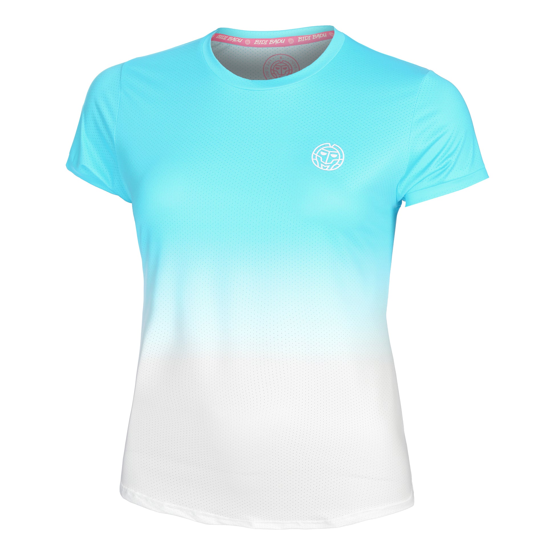 BIDI BADU Crew Gradiant T-shirt Femmes-Turquoise,Blanc