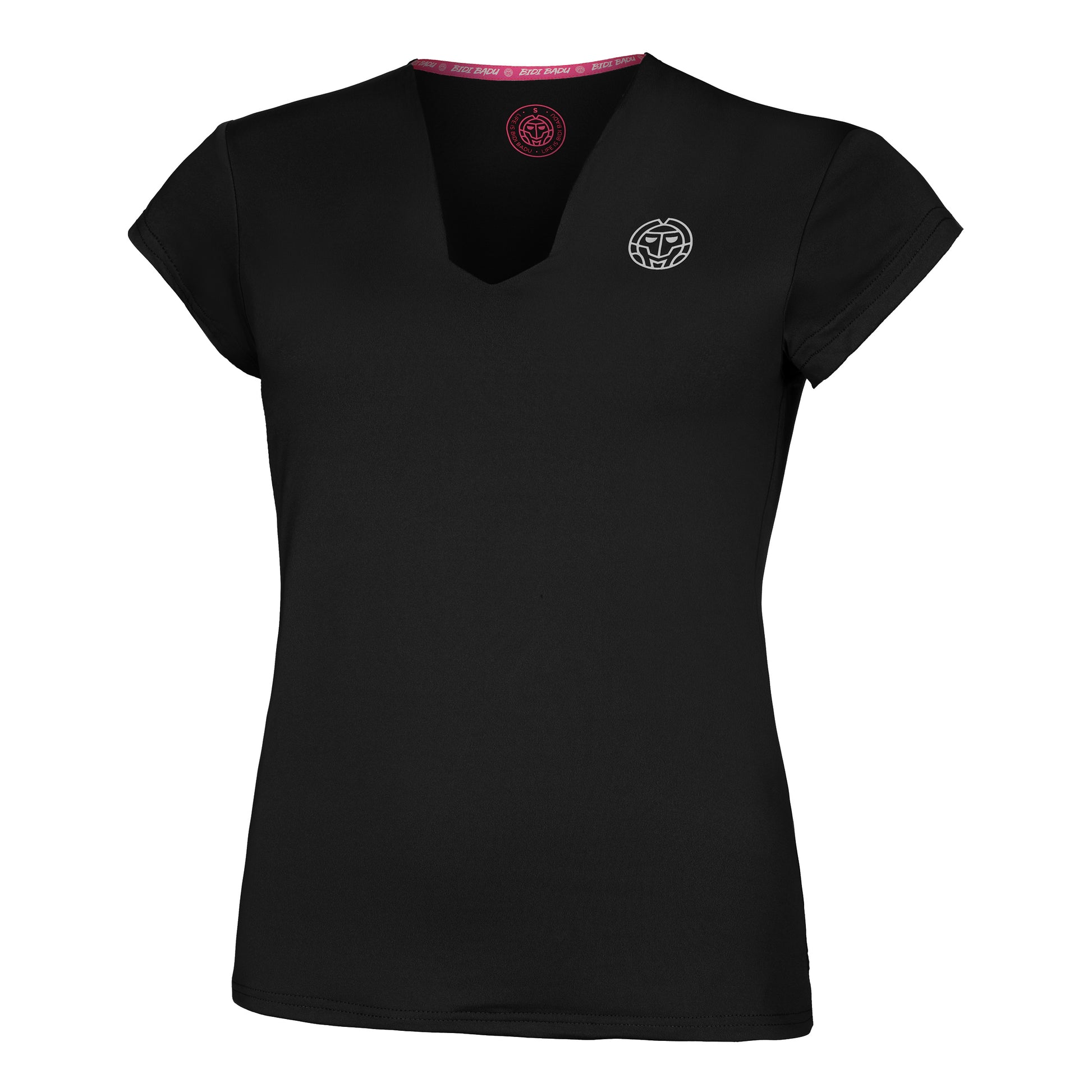 BIDI BADU Crew V-Neck T-shirt Femmes-Noir