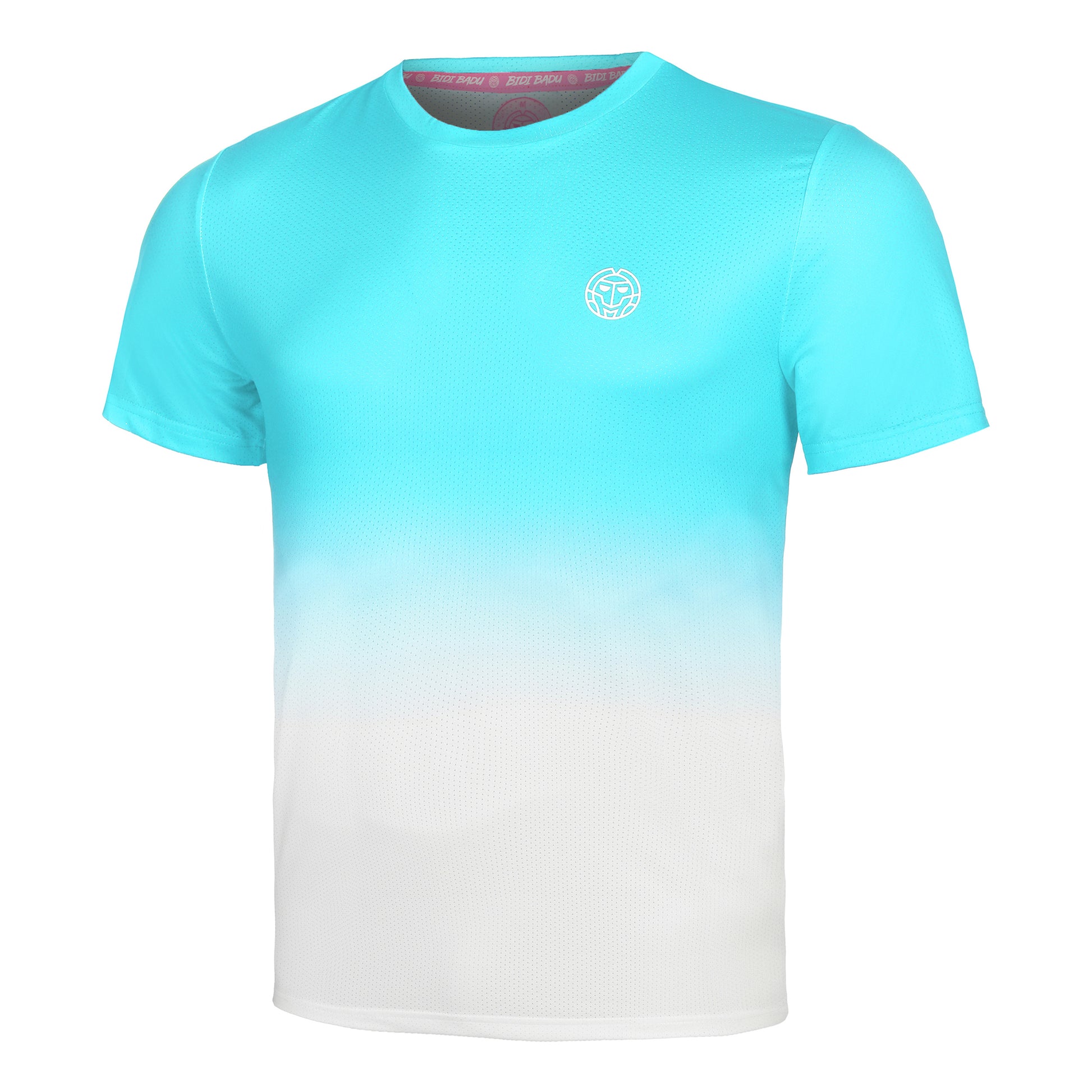BIDI BADU Crew Gradiant T-shirt Hommes-Turquoise,Blanc