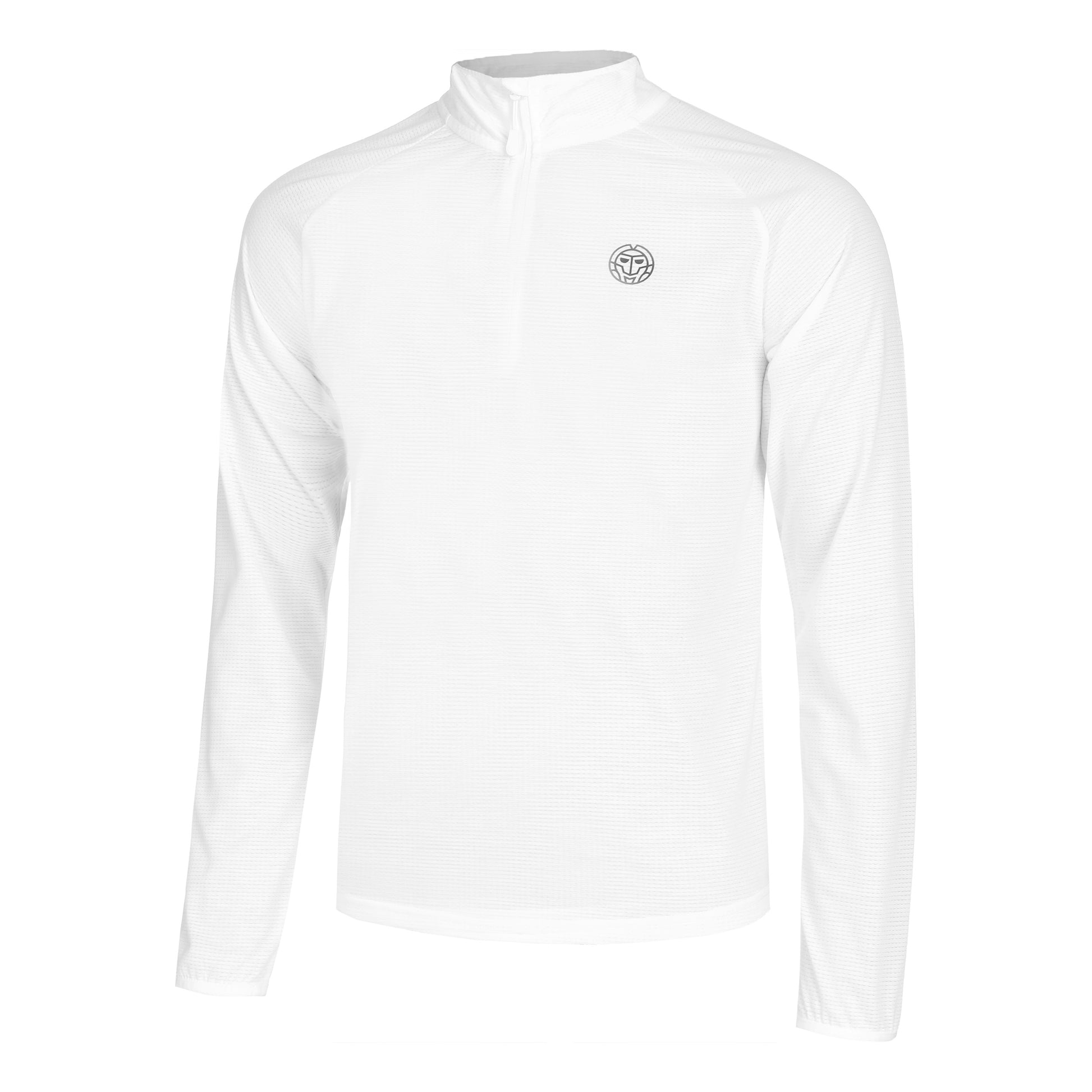 BIDI BADU Crew Haut Manches Longues Hommes-Blanc