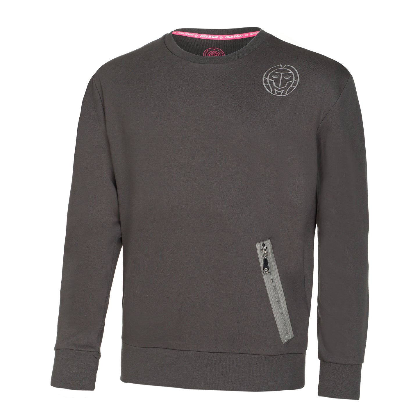 BIDI BADU Chill Crew Sweat-shirt Hommes-Gris Foncé