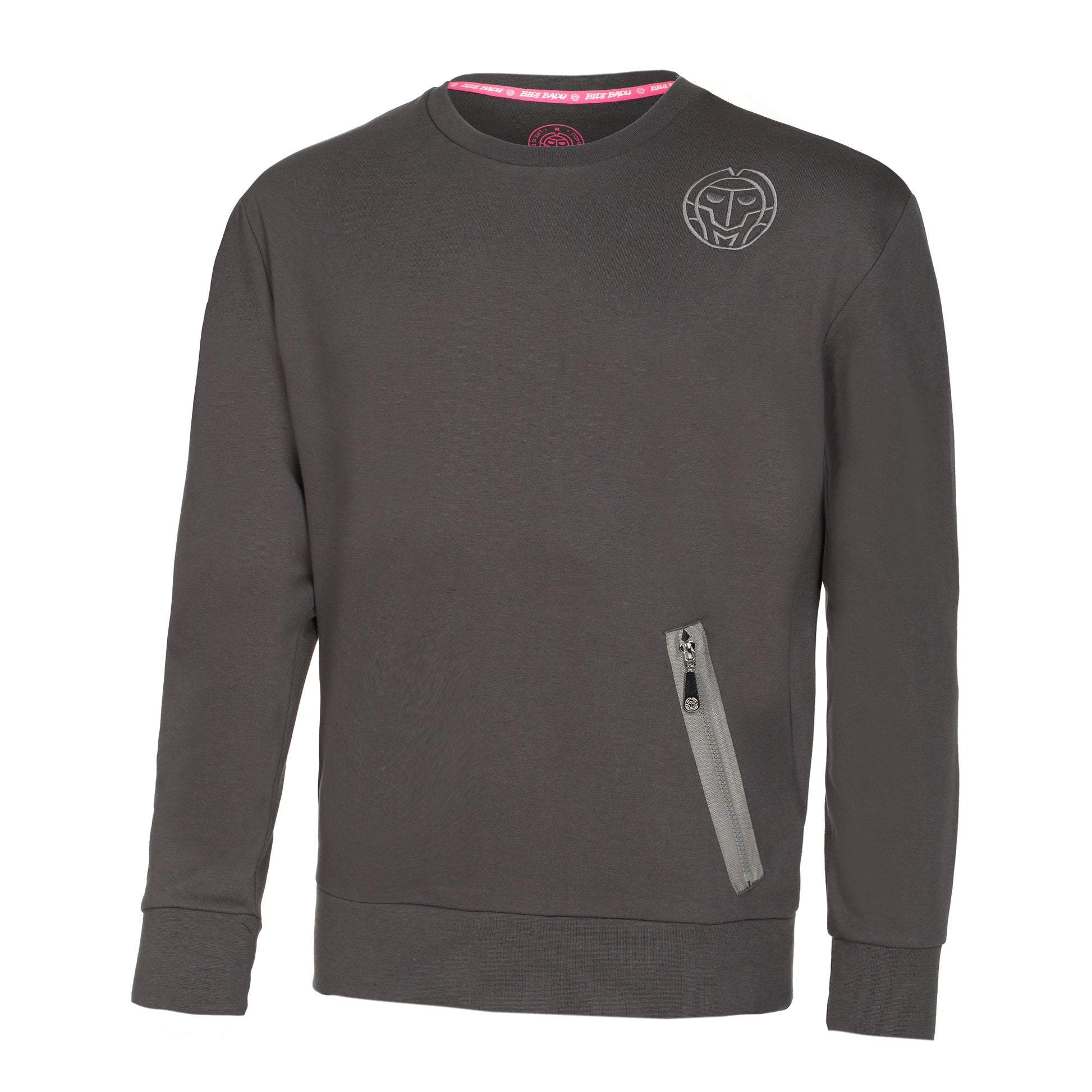 BIDI BADU Chill Crew Sweat-shirt Hommes-Gris Foncé