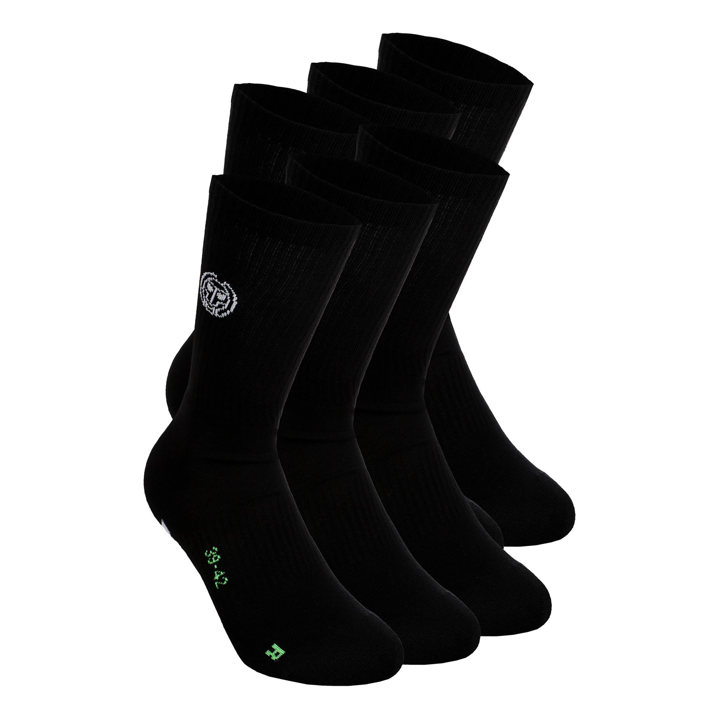 BIDI BADU Matayo Crew Tech Chaussettes De Tennis-Noir