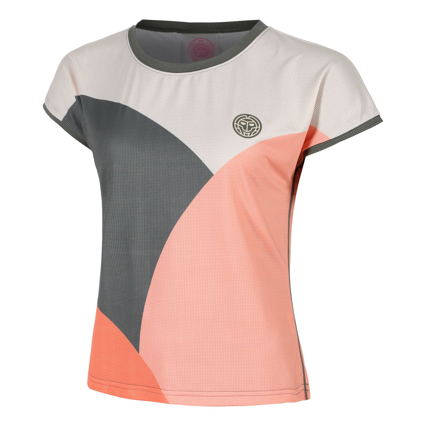 BIDI BADU Bubble T-shirt Femmes-Gris,Corail