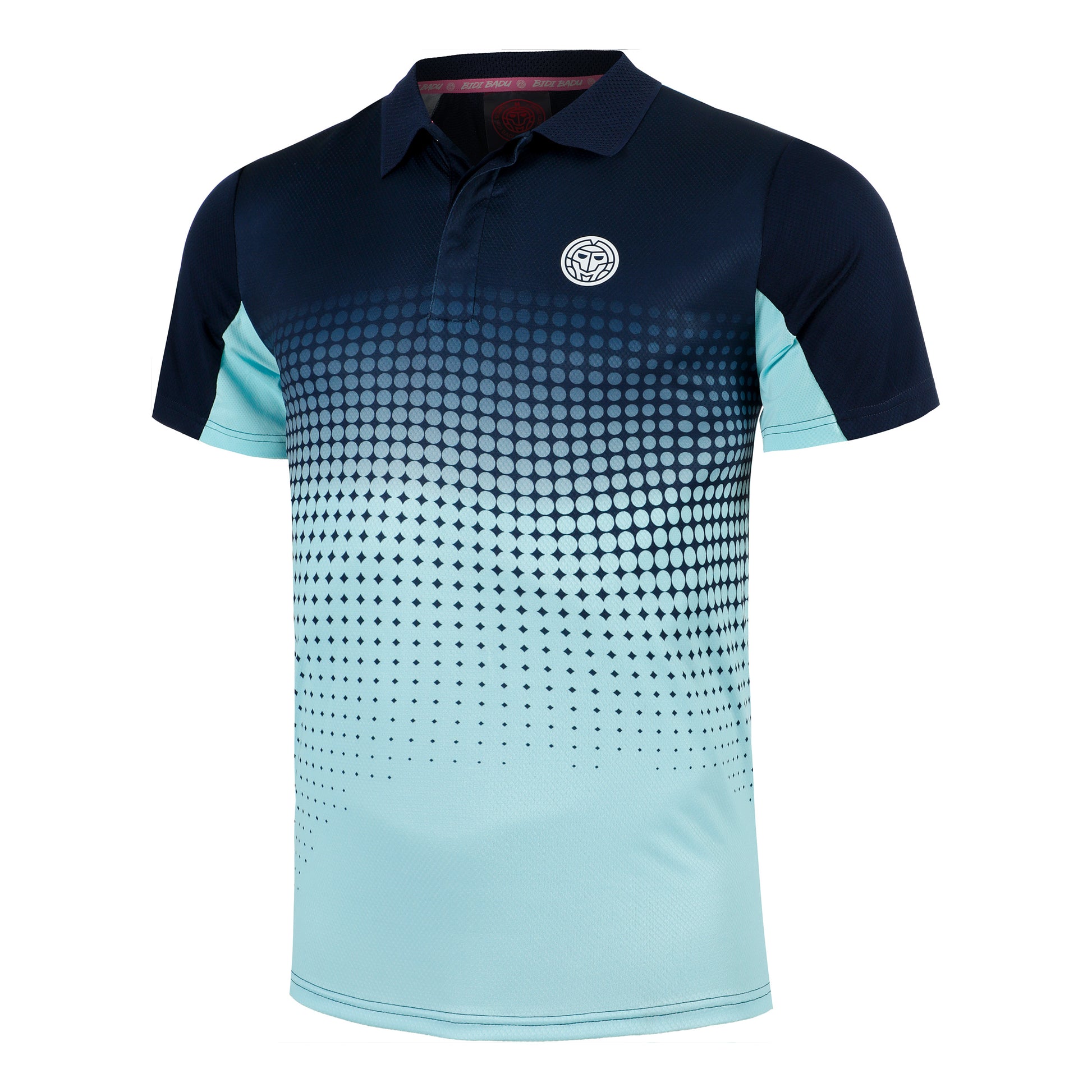 BIDI BADU Spectrum Spirit Polo Hommes-Bleu Clair,Bleu Foncé