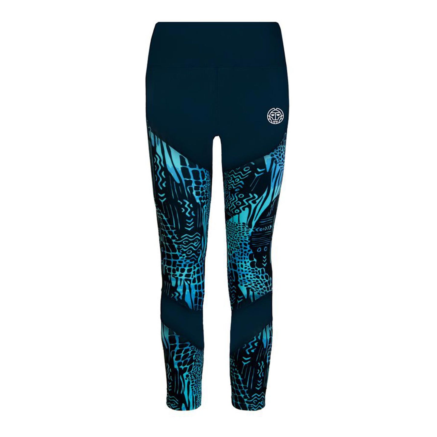 BIDI BADU Abiba Tech Mesh Collant Tight Femmes-Bleu Foncé,Bleu Clair