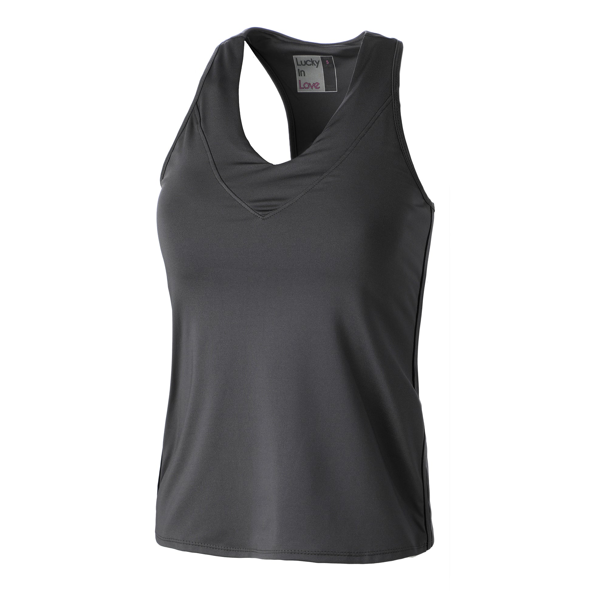 Lucky in Love V-Neck Débardeur tank top Femmes - bleu foncé,