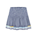Can't Find Me Love Long Hide Out Smocked Jupe Femmes - bleu foncé, blanc