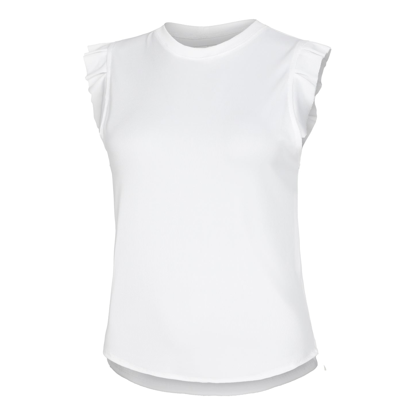Lucky in Love Bring It On Rib Débardeur Tank Top Femmes-Blanc