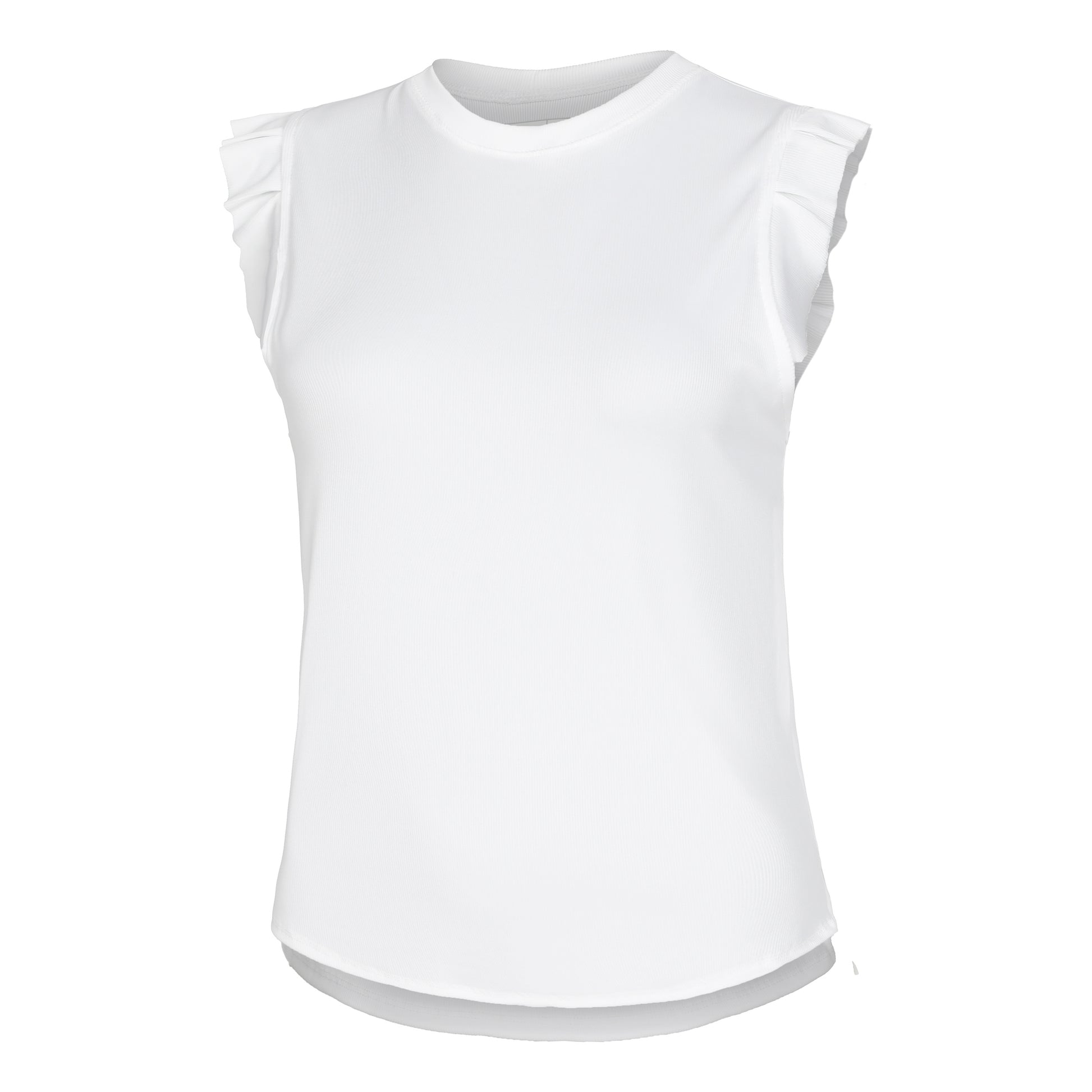 Lucky in Love Bring It On Rib Débardeur Tank Top Femmes-Blanc