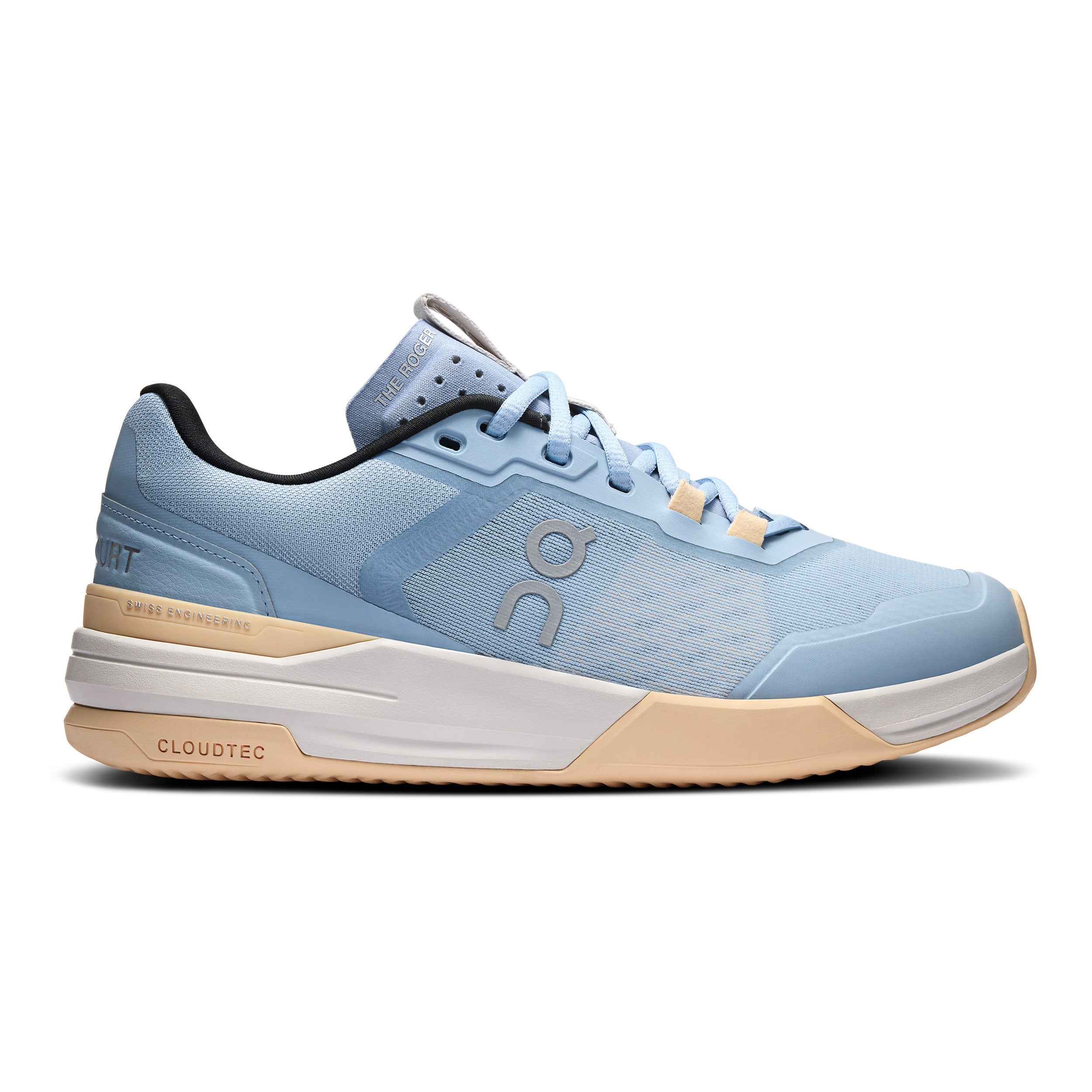 On The Roger Advantage Pro Chaussure Terre Battue Femmes-Bleu Clair,Abricot