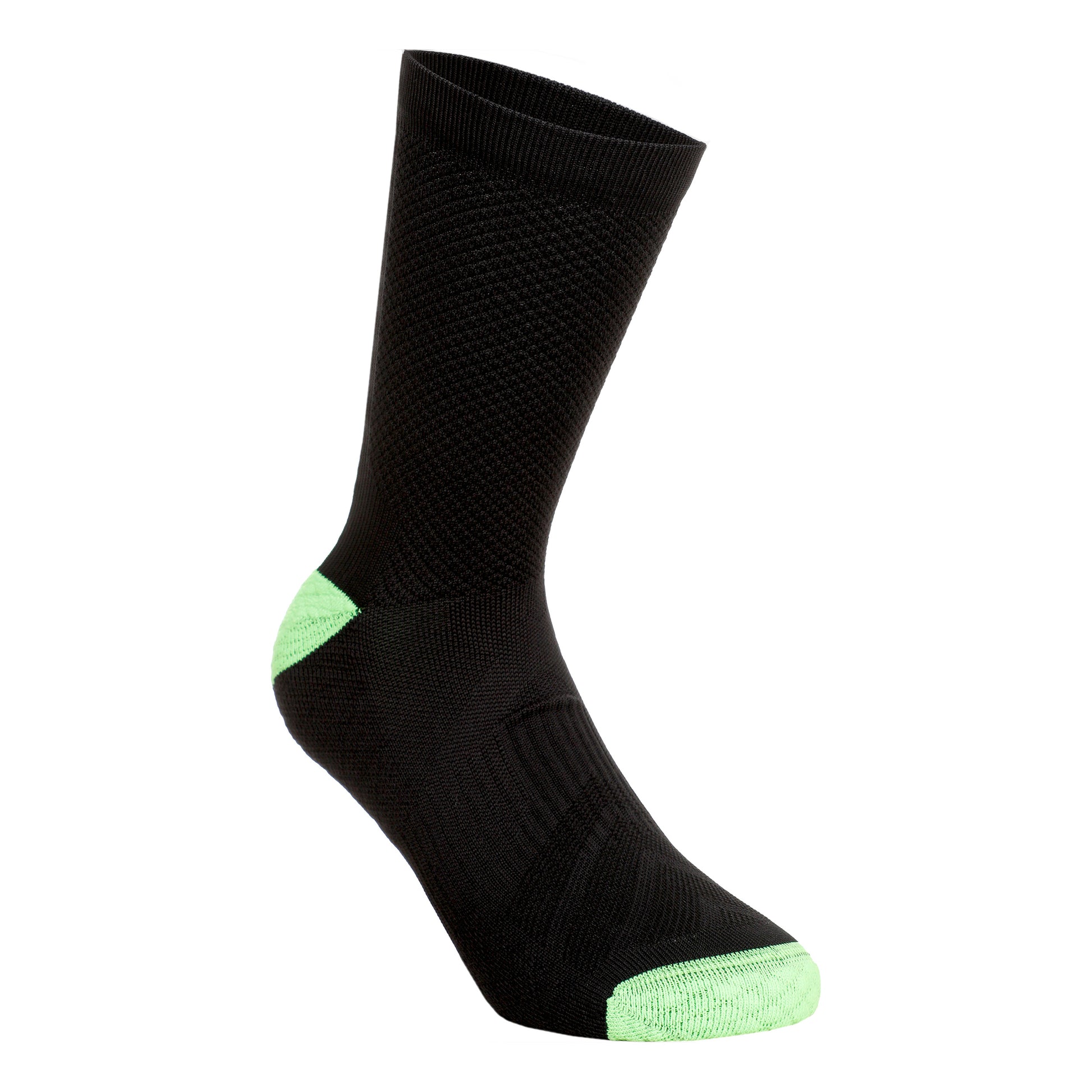 Endless Long Chaussettes de tennis Hommes - noir, vert