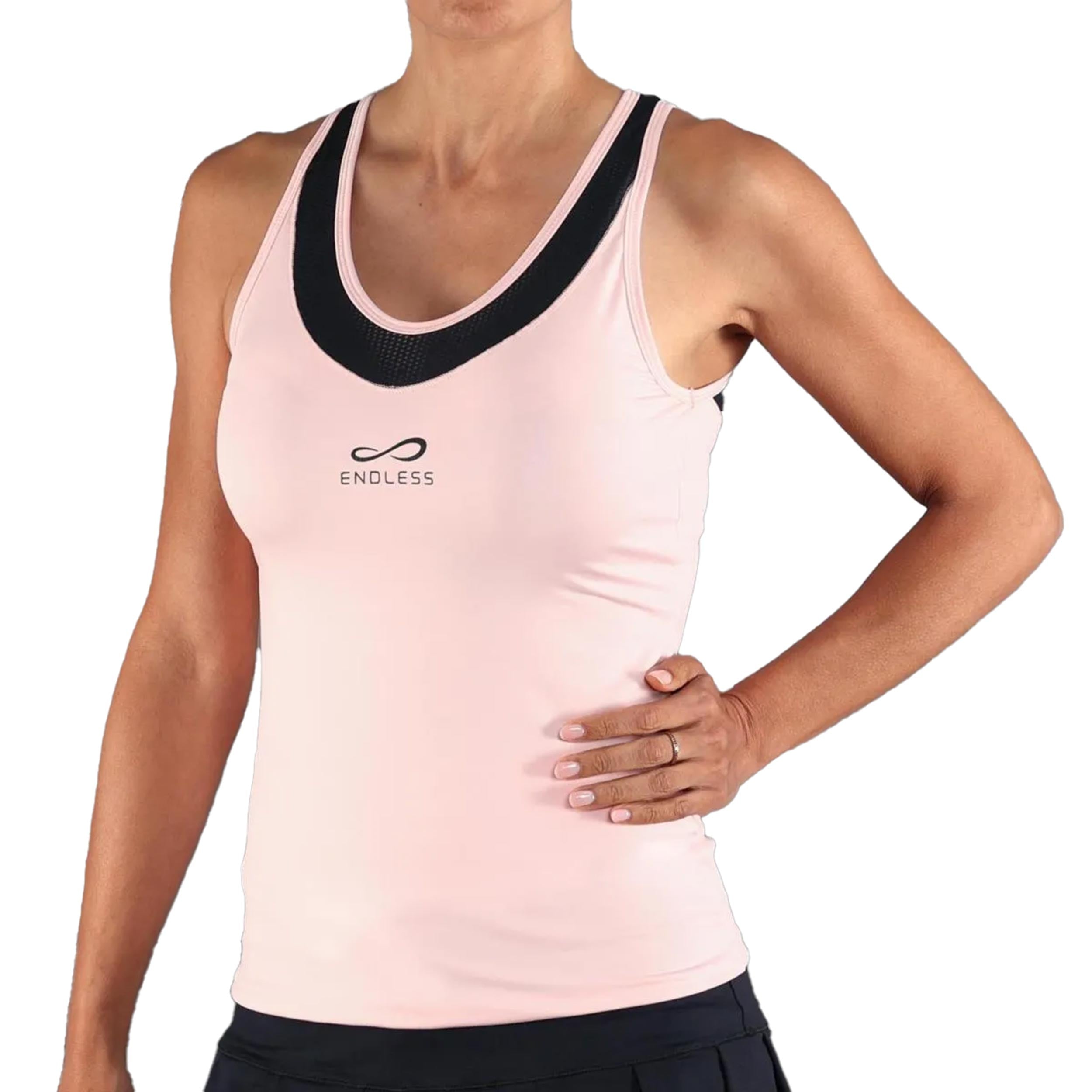 Endless Ottey Débardeur tank top - rosé, noir