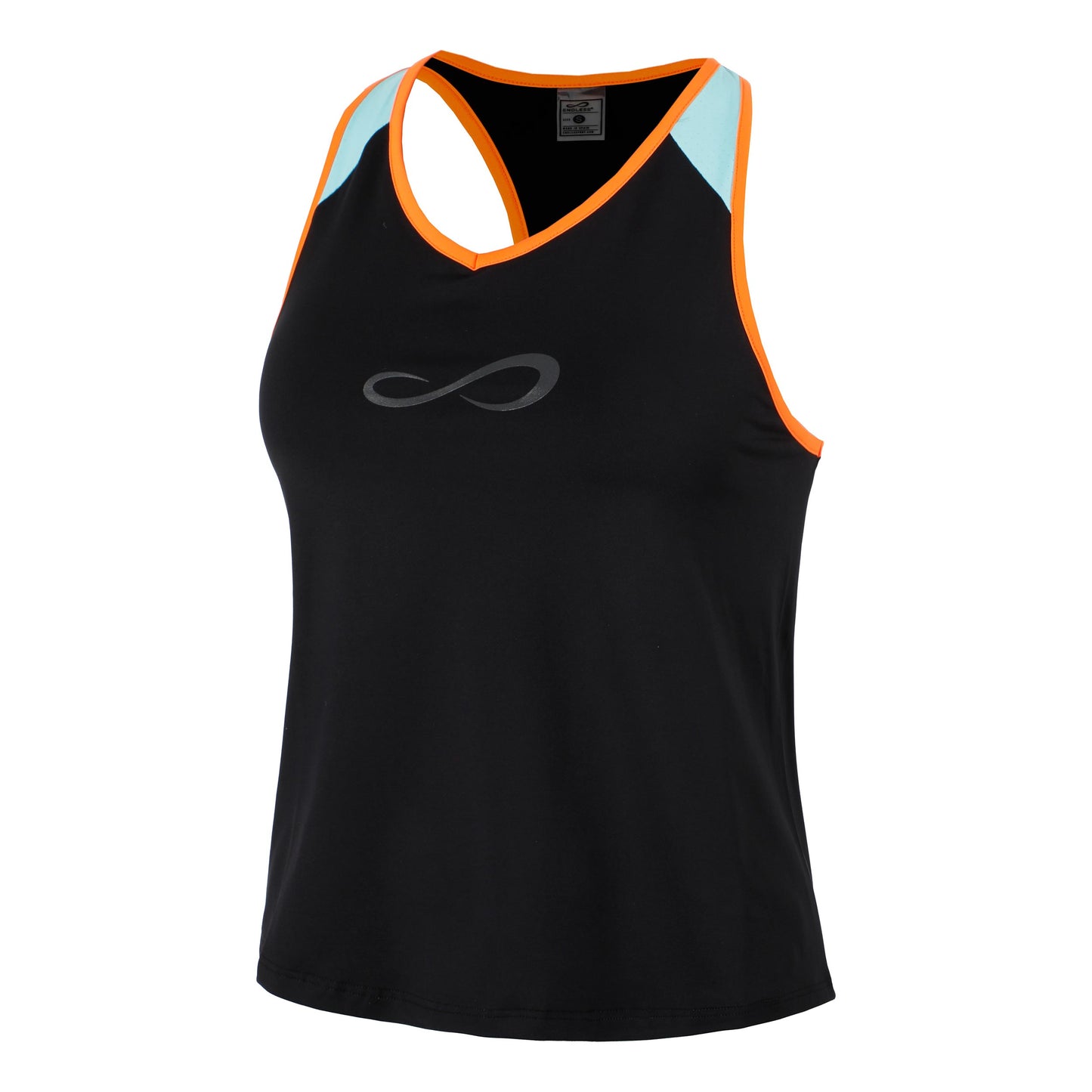 Endless Speed V Débardeur Tank Top Femmes-Noir,Bleu