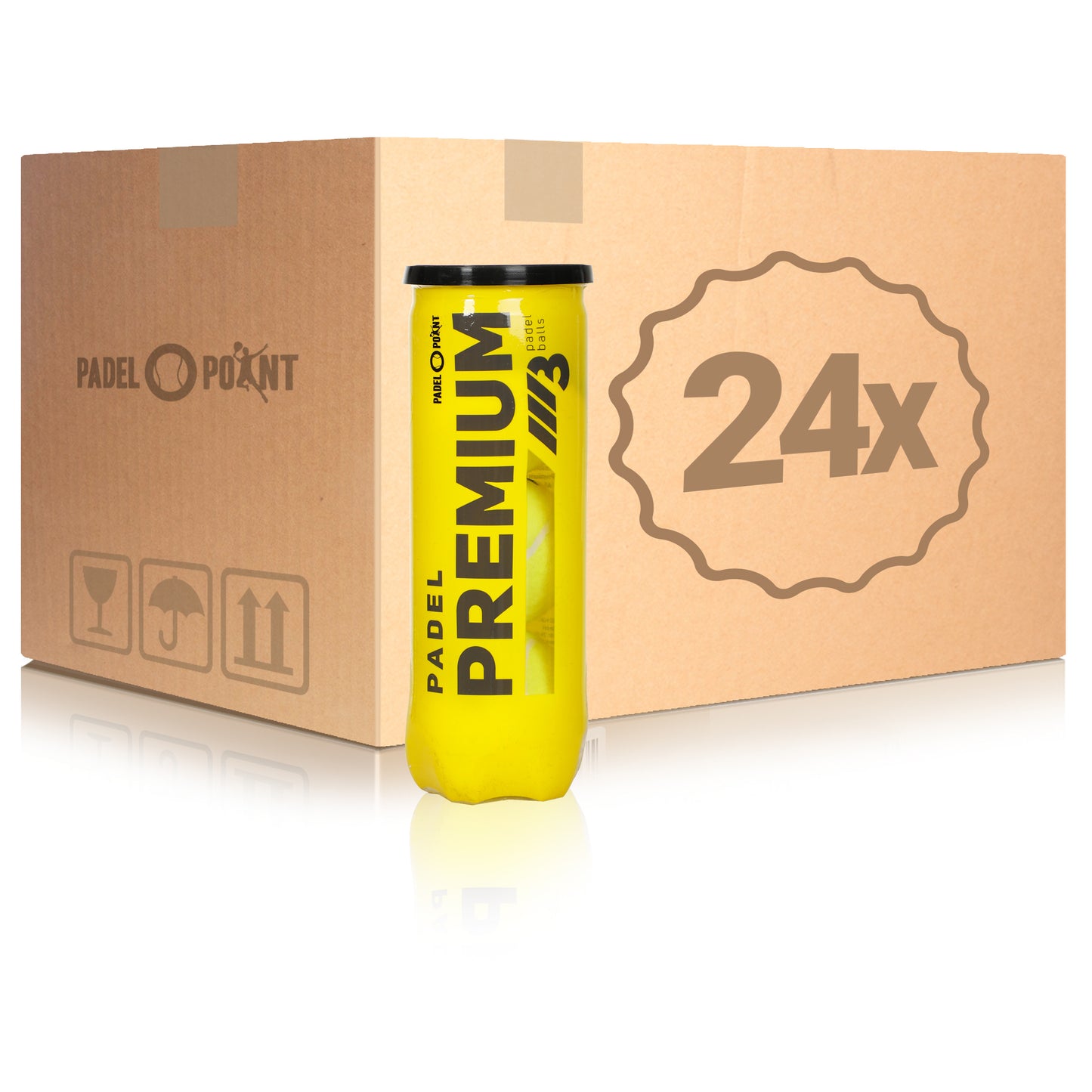 Padel-Point 24 Tubes de 3 Premium Ball En carton