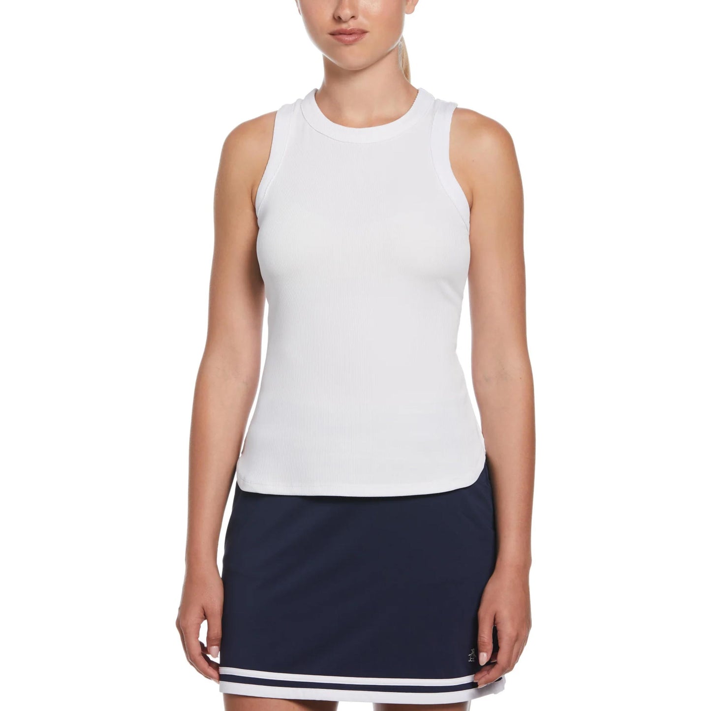 Original Penguin Rib Débardeur Tank Top Femmes-Blanc