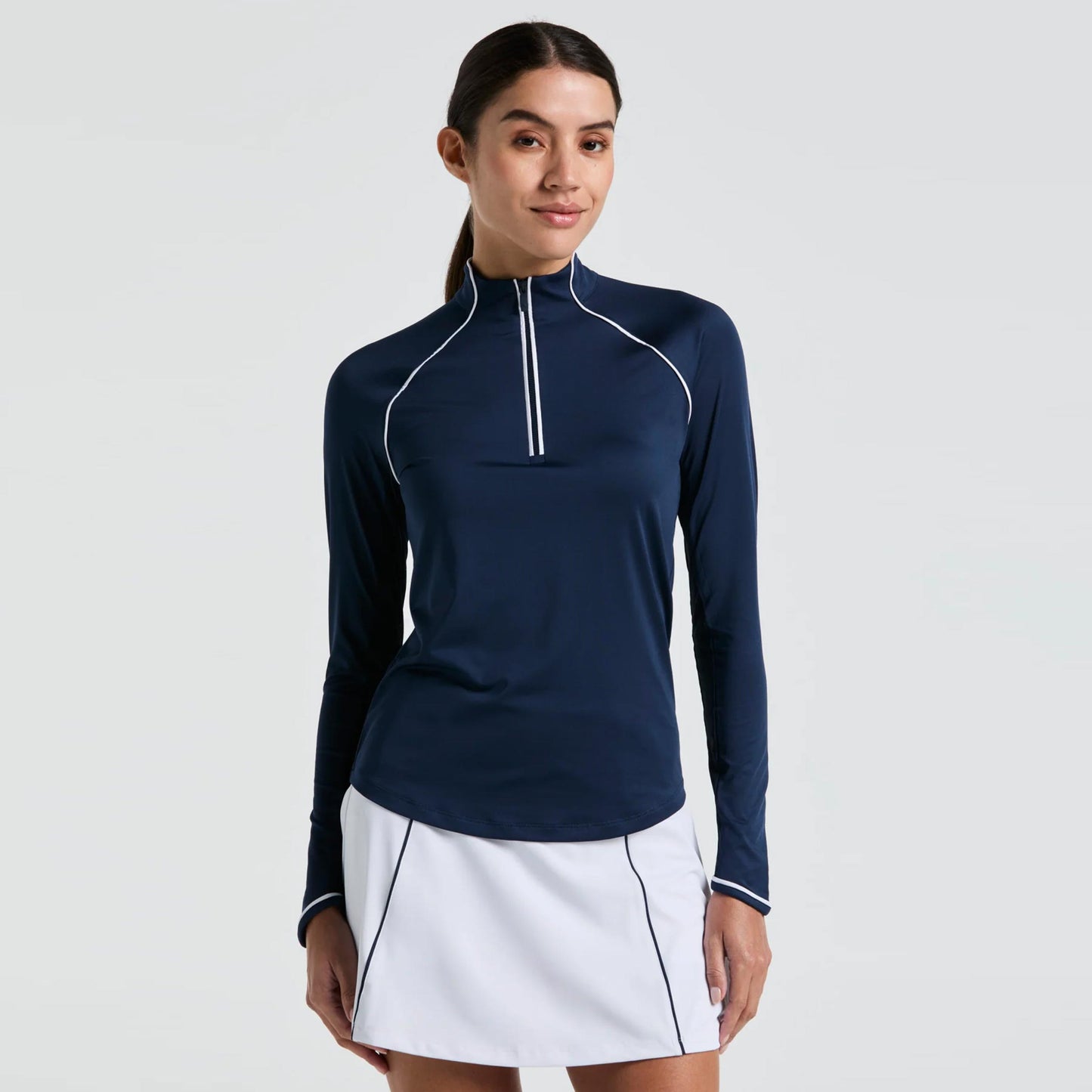 Original Penguin Solid Sun Protection Veste de survêtement Femmes-bleu foncé