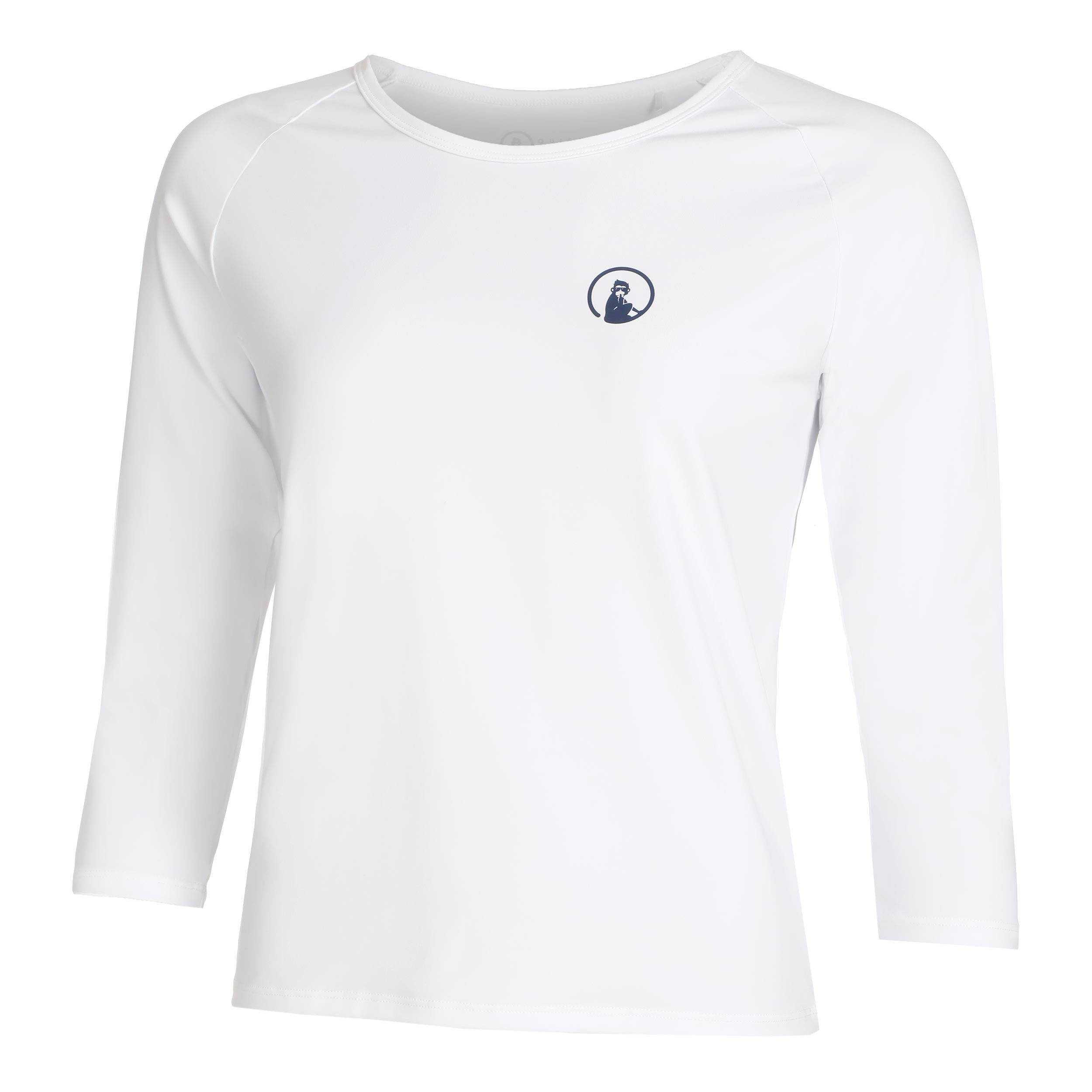 Quiet Please Mixed Haut Manches Longues Femmes-Blanc