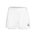 Point 2in1 Shorts Femmes-Blanc,Bleu Foncé