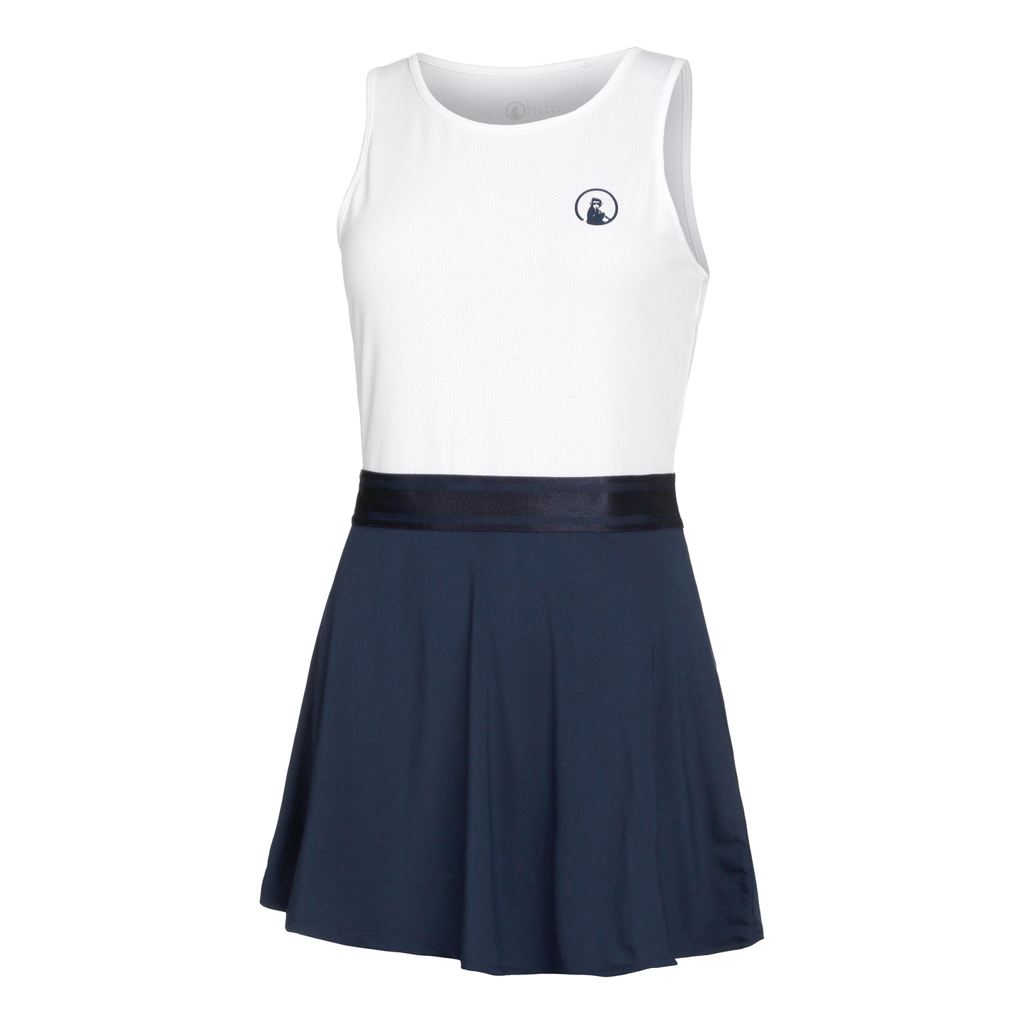 Quiet Please Champions Robe Femmes-Blanc,Bleu Foncé