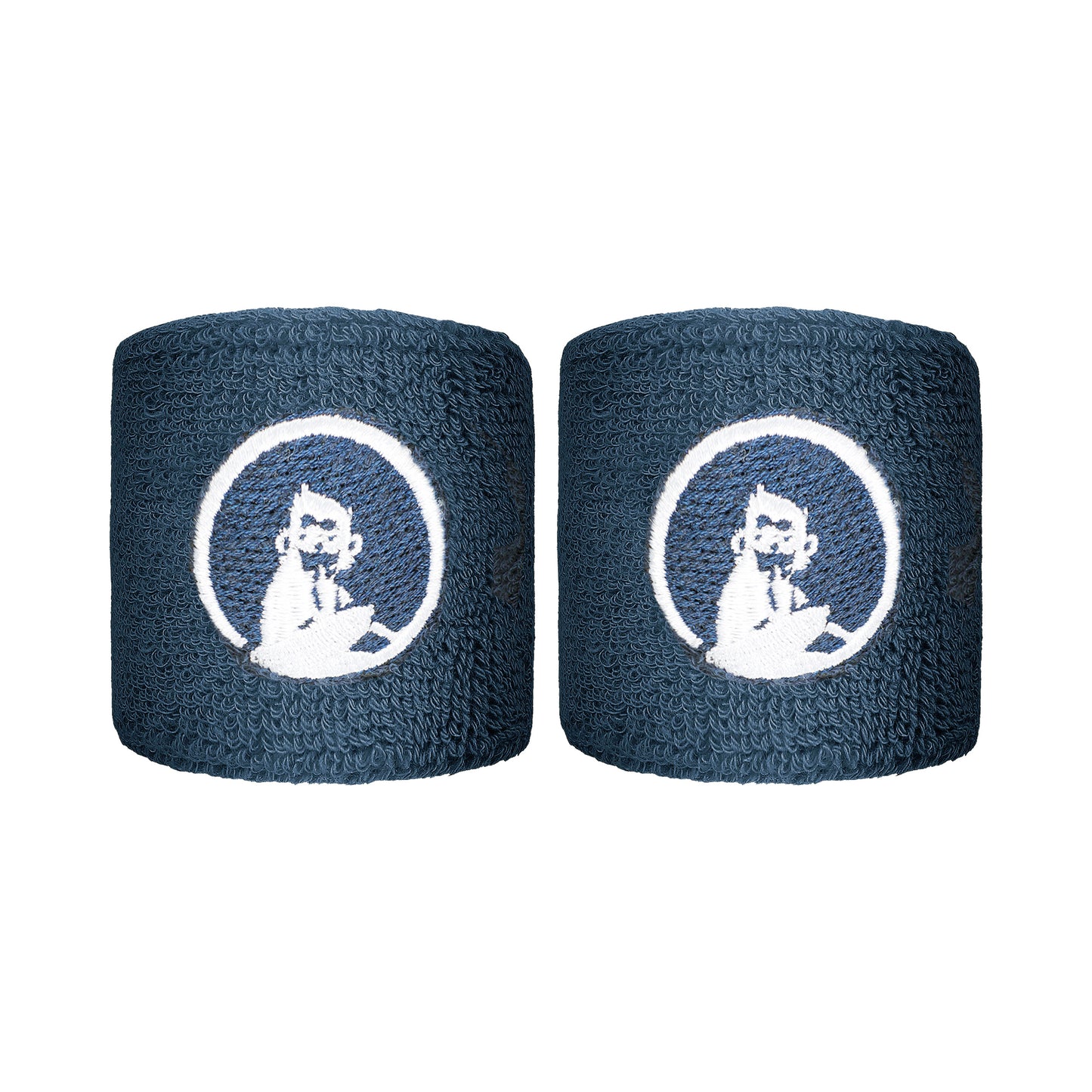 Quiet Please Poignet Pack de 2 unités court - bleu gris, blanc