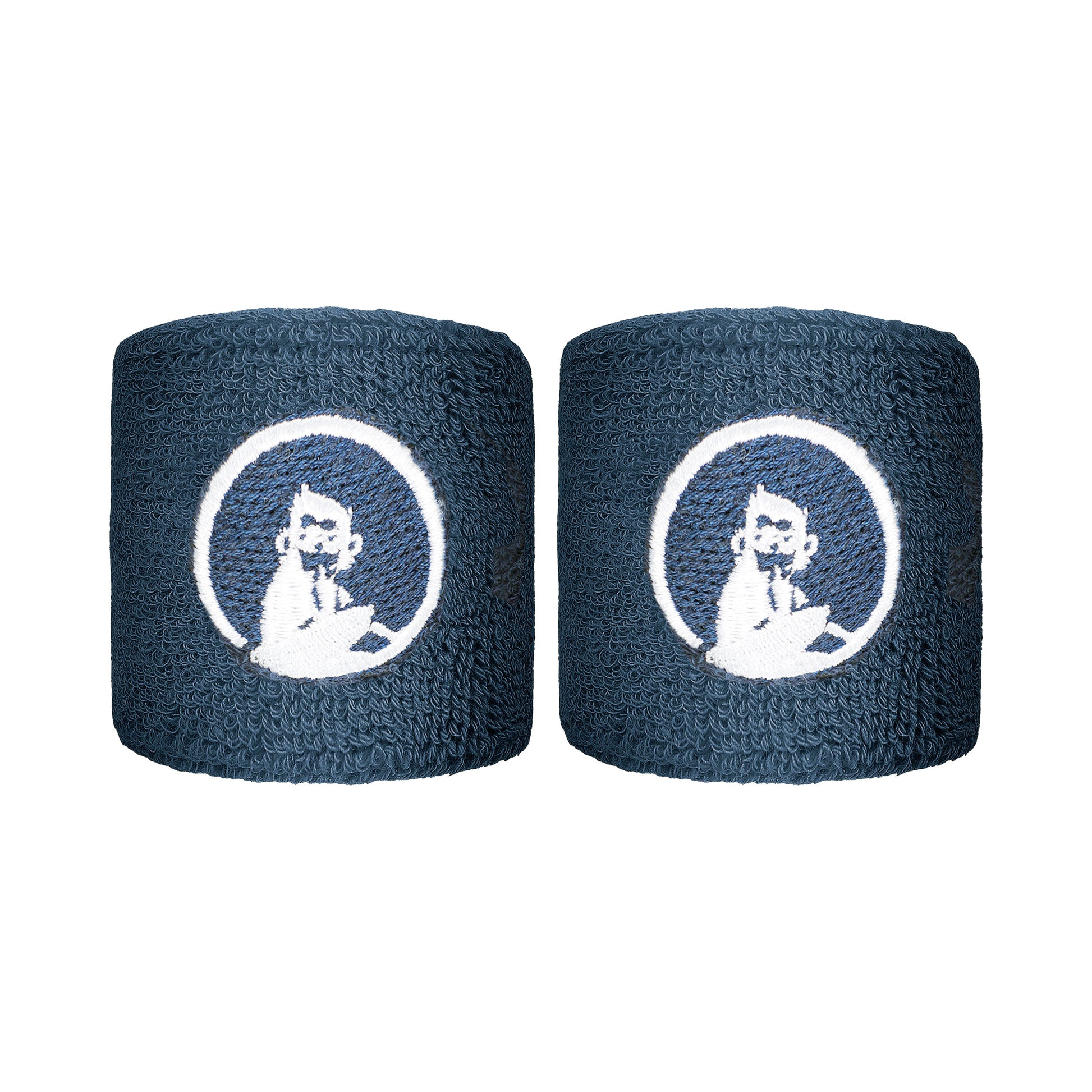 Quiet Please Poignet Pack de 2 unités court - bleu gris, blanc
