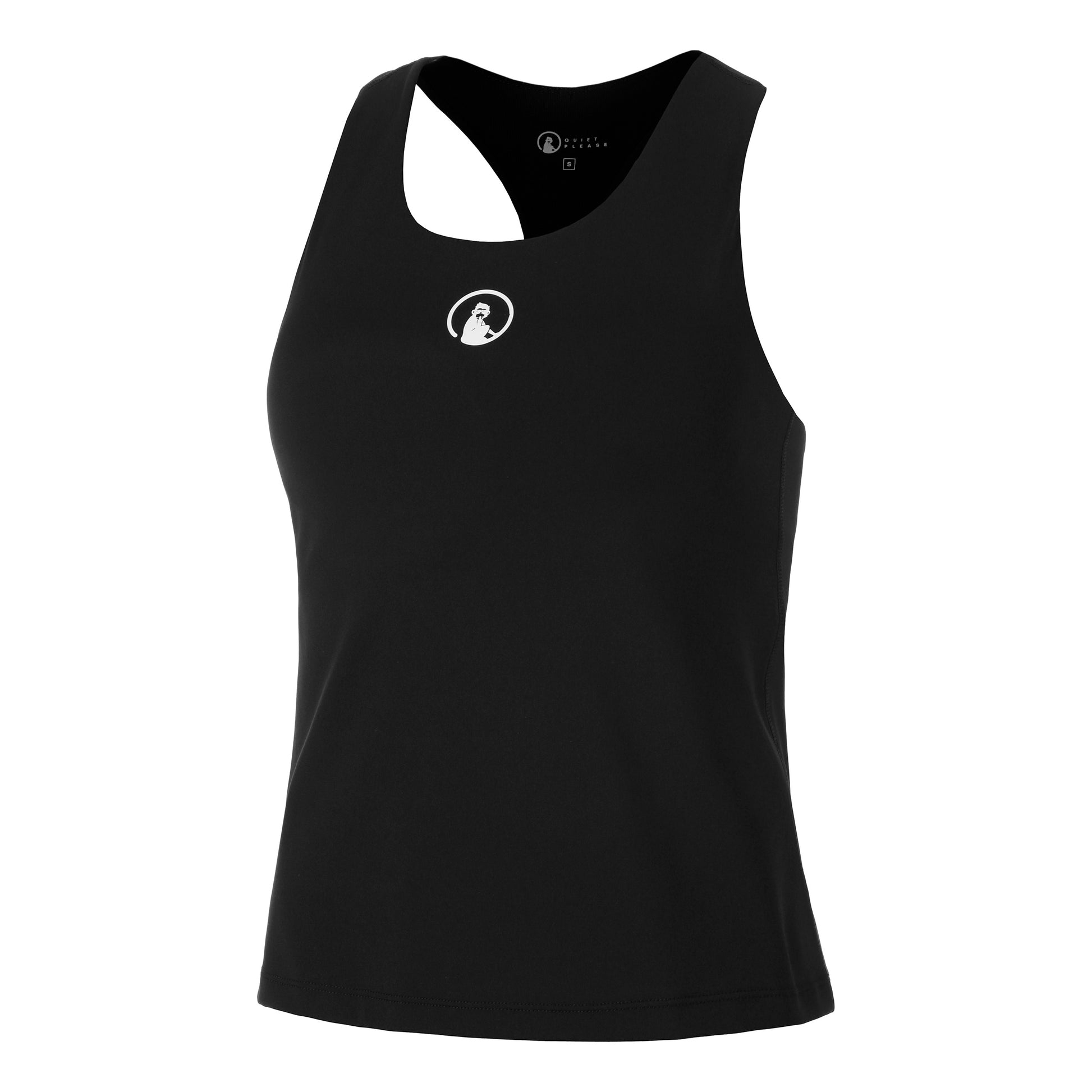Quiet Please Inside In Débardeur Tank Top Femmes-Noir