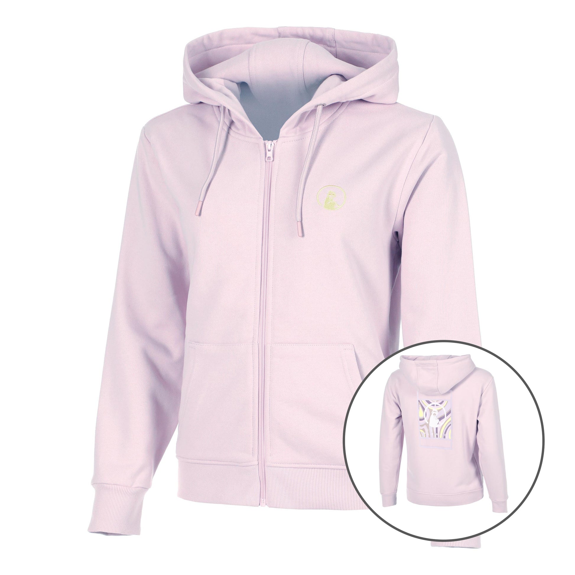 Quiet Please Mind Taped Zip Gilet En Coton Femmes-Lilas,Vert Fluo