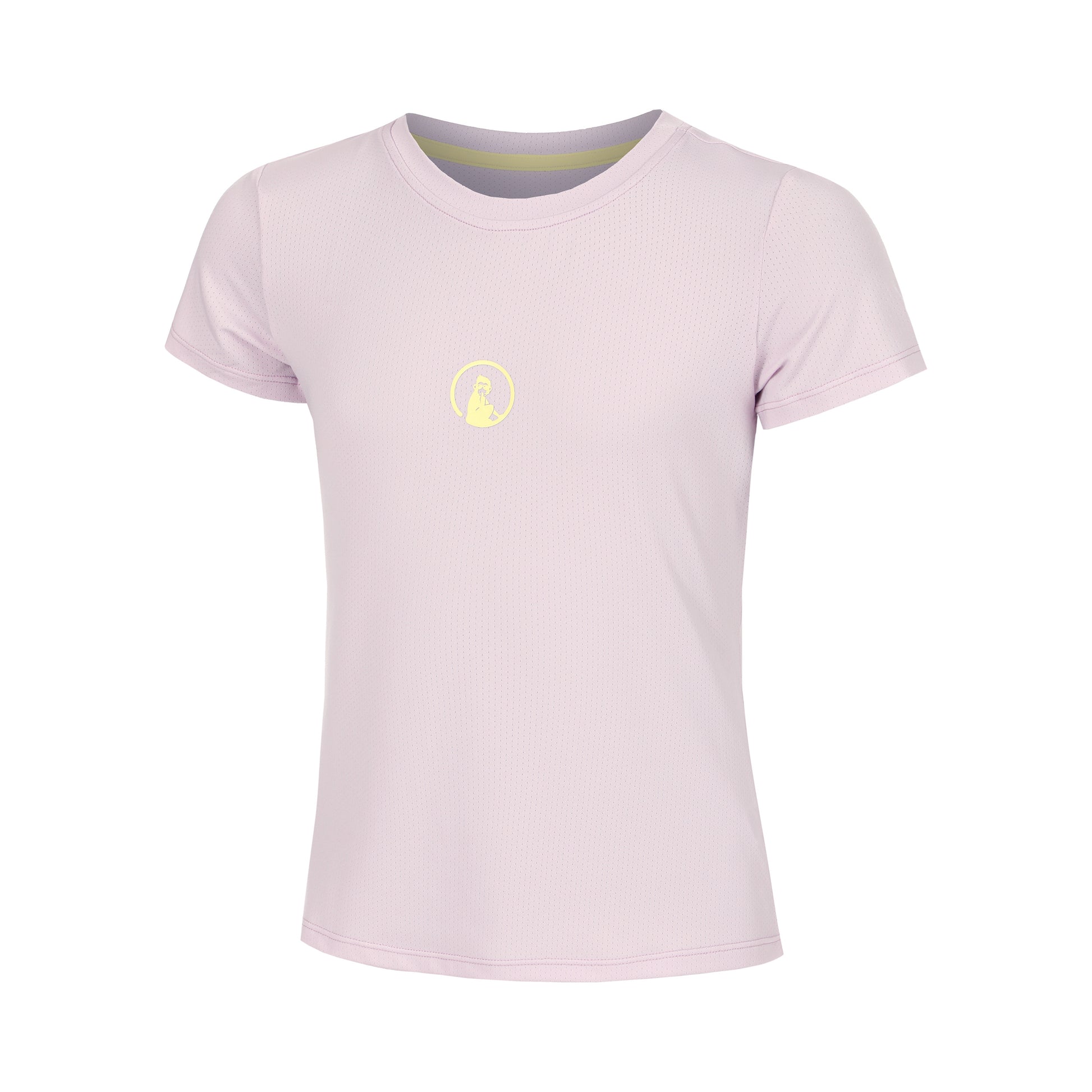 Quiet Please Mind Retriever T-shirt Filles-Lilas,Jaune
