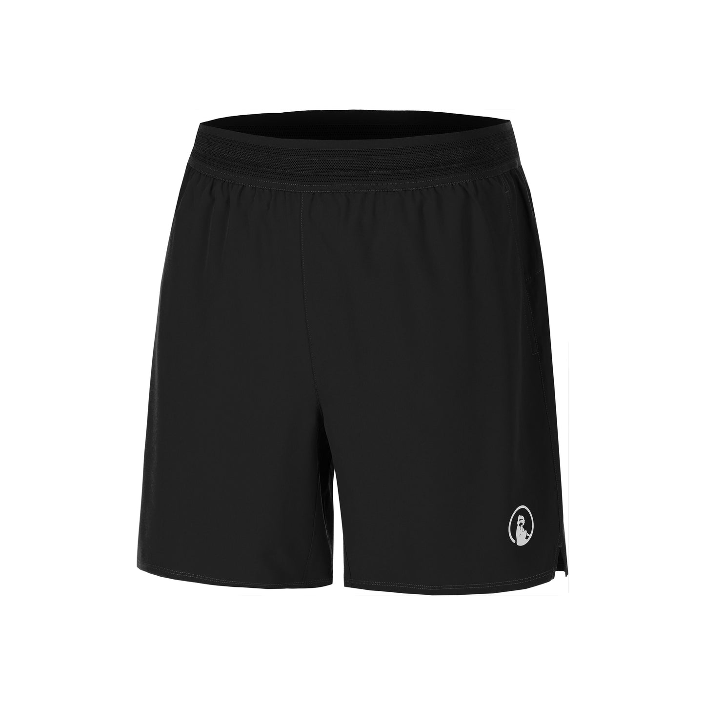 Quiet Please Challenger 2in1 7inch Shorts Hommes-Noir,Blanc