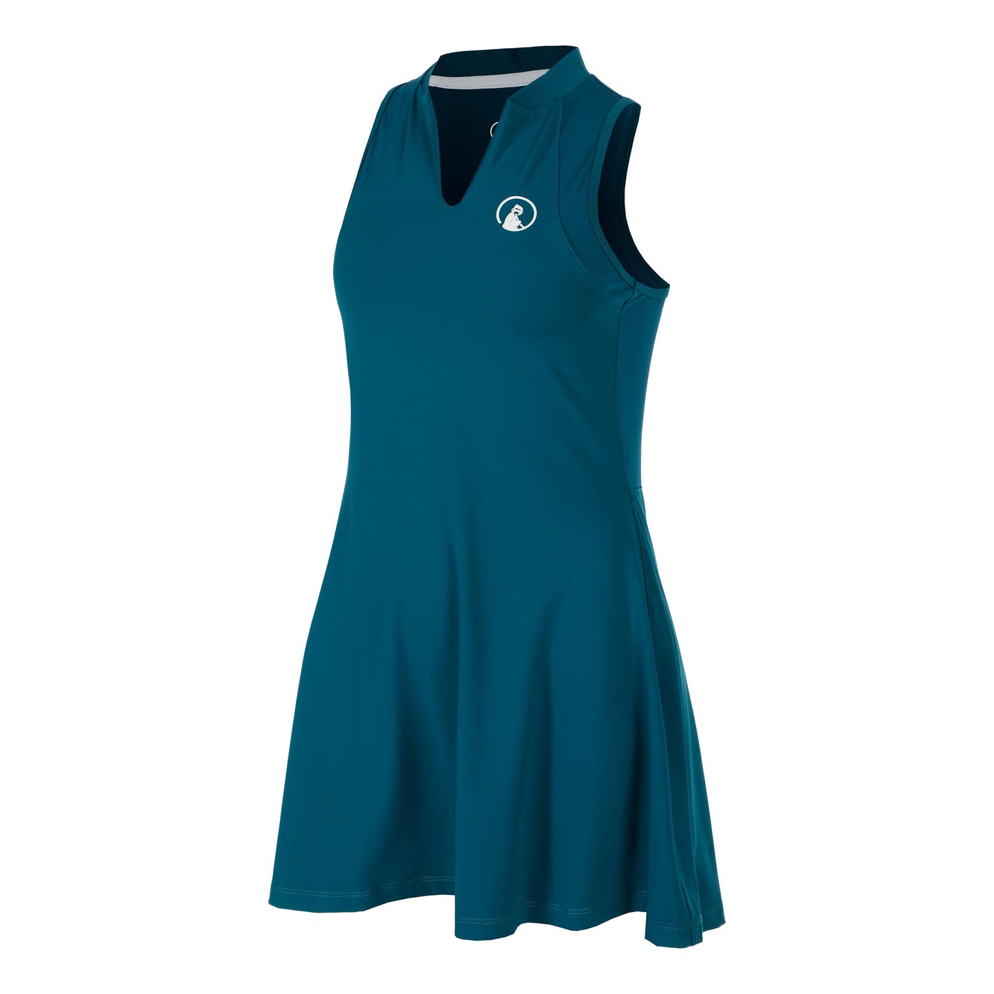Quiet Please Create Ace Robe Femmes-Bleu Petrol, Blanc