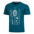 Create Rackitecture T-shirt Hommes-Bleu Petrol, Blanc