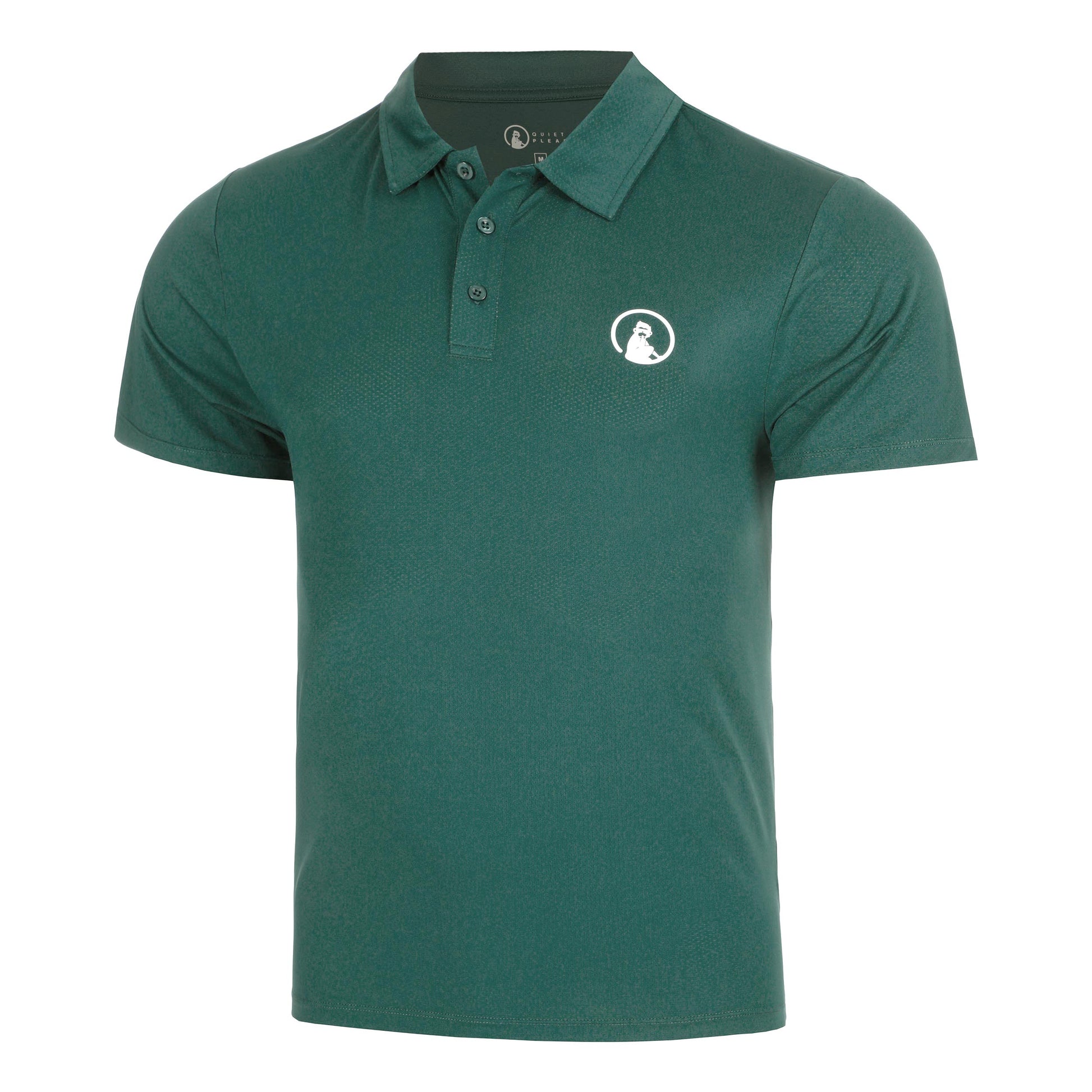 Quiet Please Tournament Polo Hommes-vert
