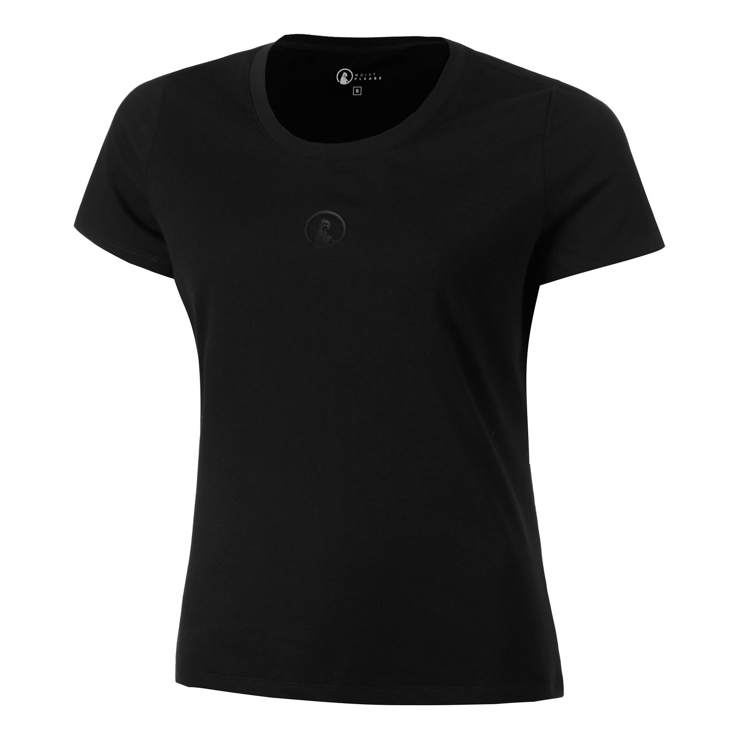 Quiet Please Tonal Core T-shirt Femmes-noir