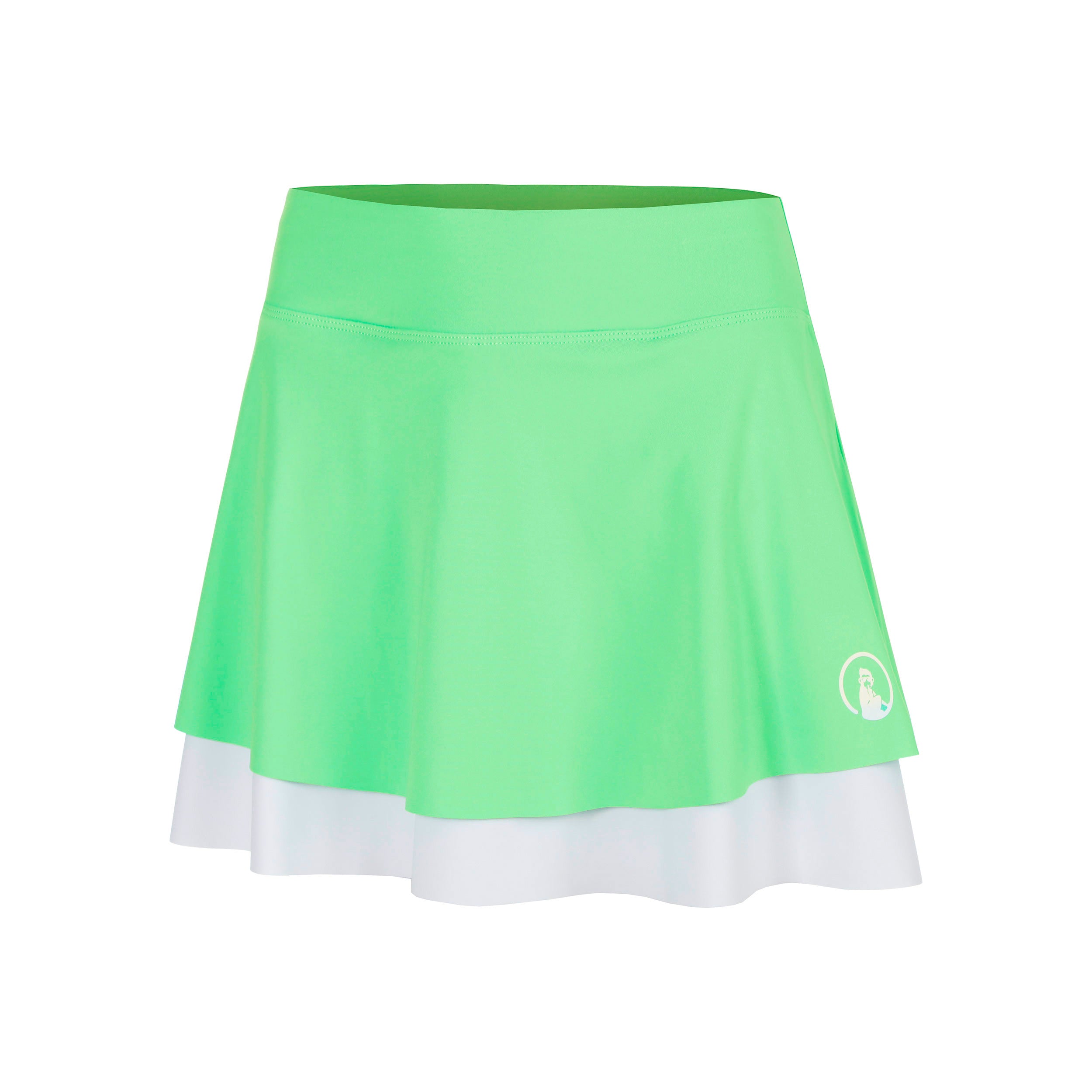 Quiet Please Joy Flounce 2.0 Jupe Femmes - vert, blanc