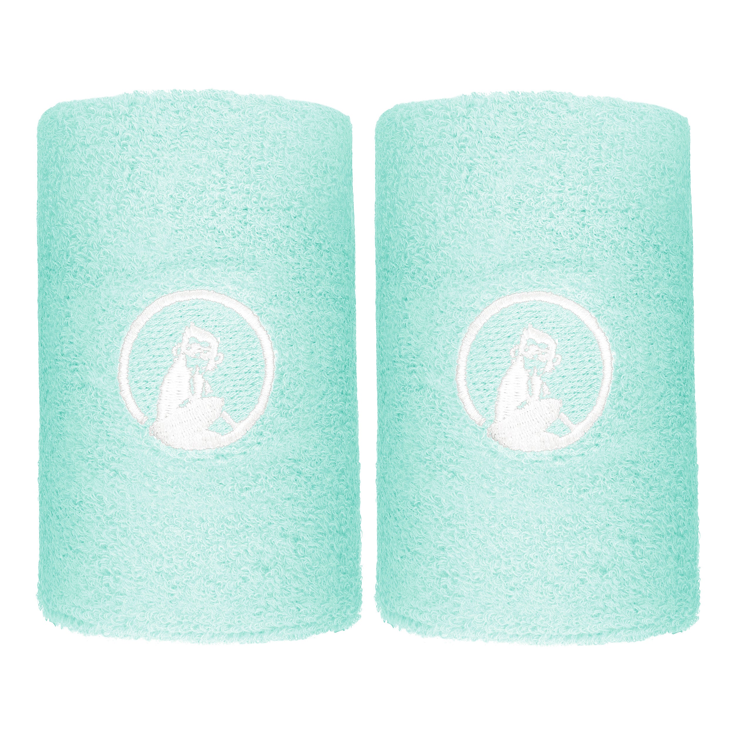 Quiet Please Poignet Pack de 2 unités long - turquoise, blanc