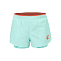 Point 2in1 Shorts Filles - turquoise, rouge