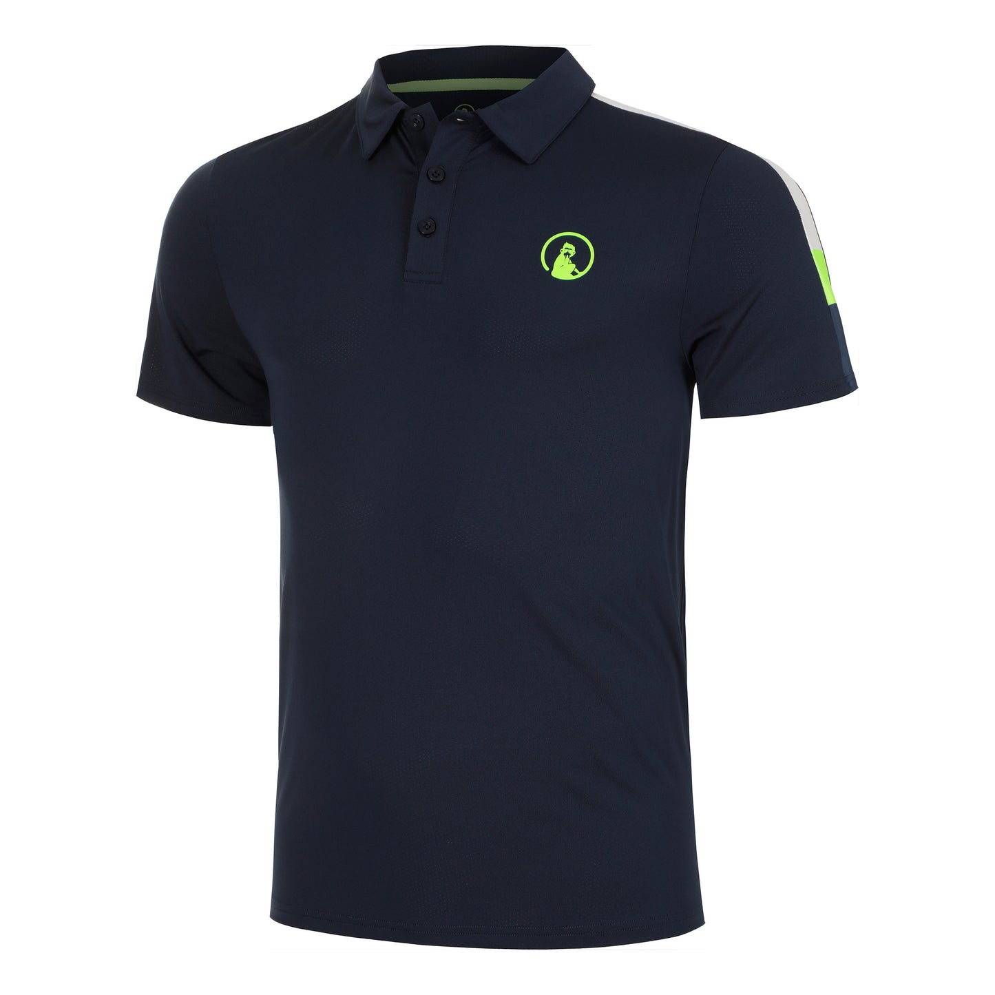 Quiet Please Wild Tournament Hori Polo Hommes-Bleu Foncé,Multicouleur