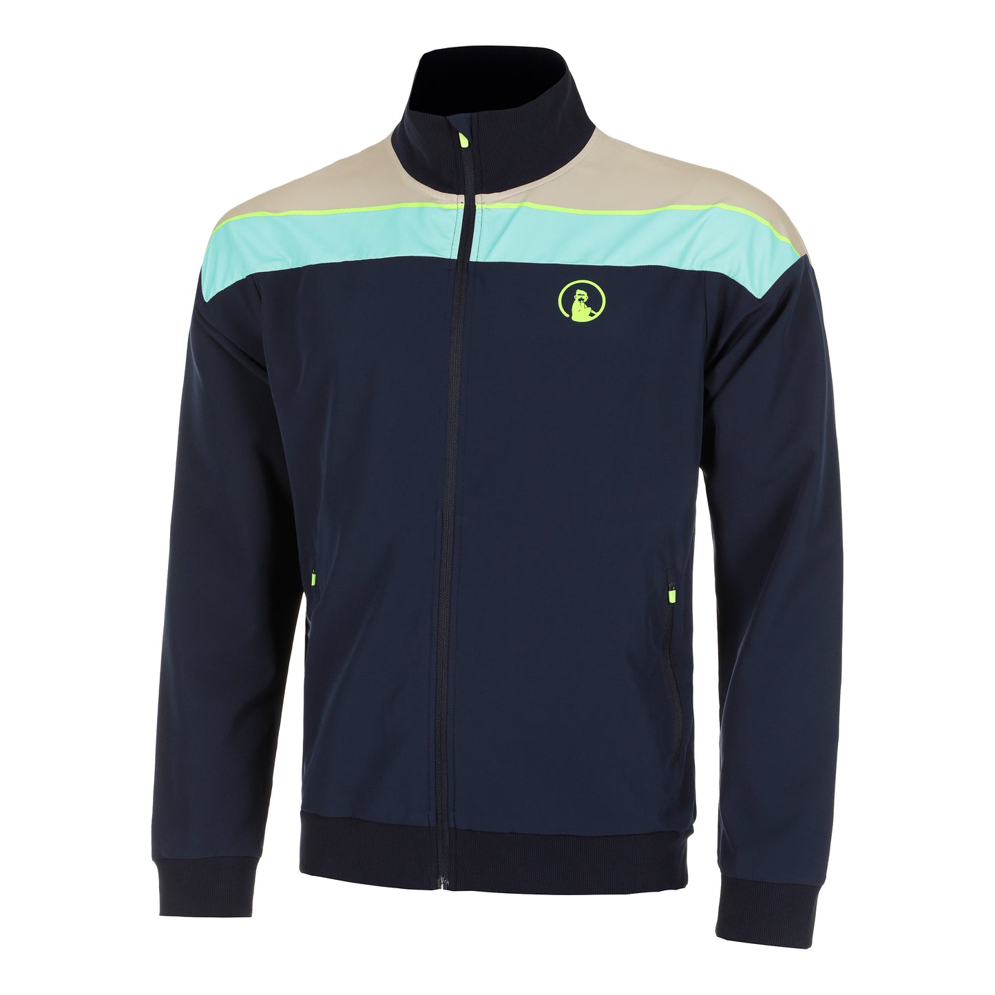Quiet Please Wild Return Block Veste De Survêtement Hommes-Bleu Foncé,Multicouleur