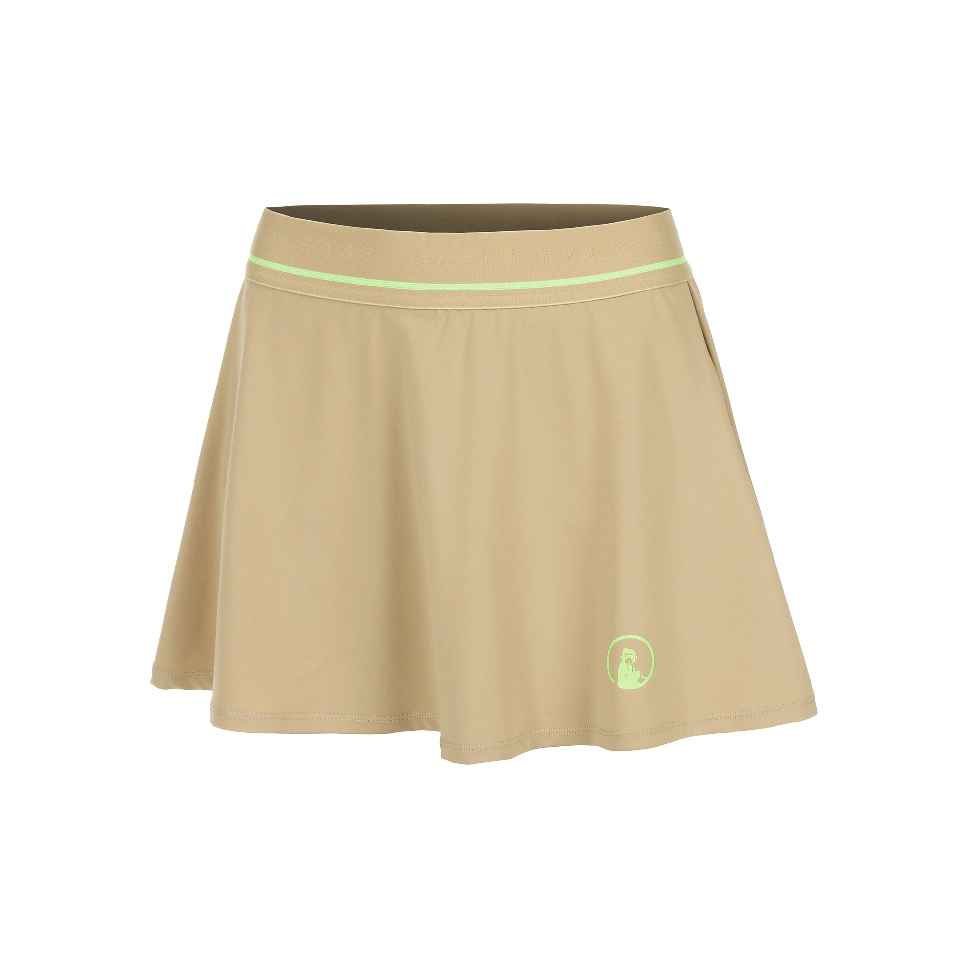 Quiet Please Wild Bounce Jupe Femmes-Beige,Vert Fluo