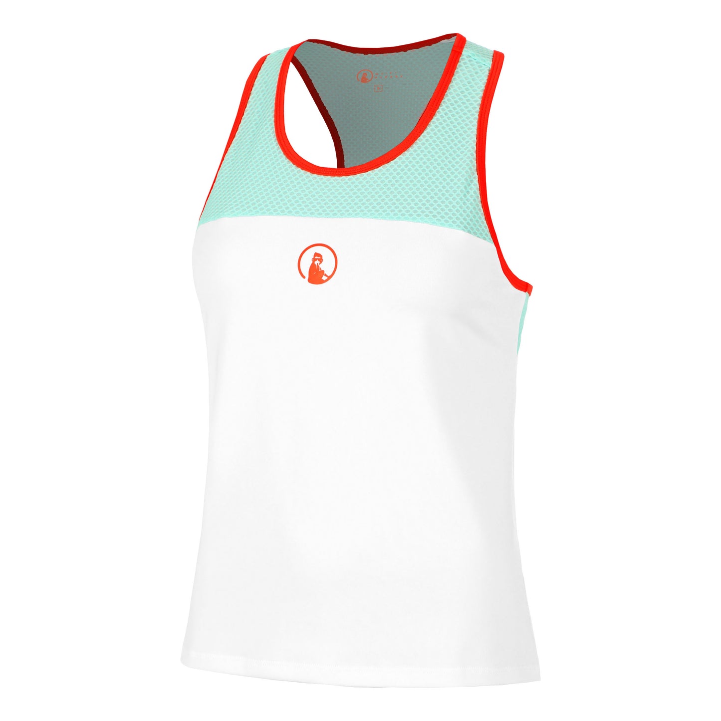 Quiet Please Wild Racerback Débardeur Tank Top Femmes-Blanc,Turquoise