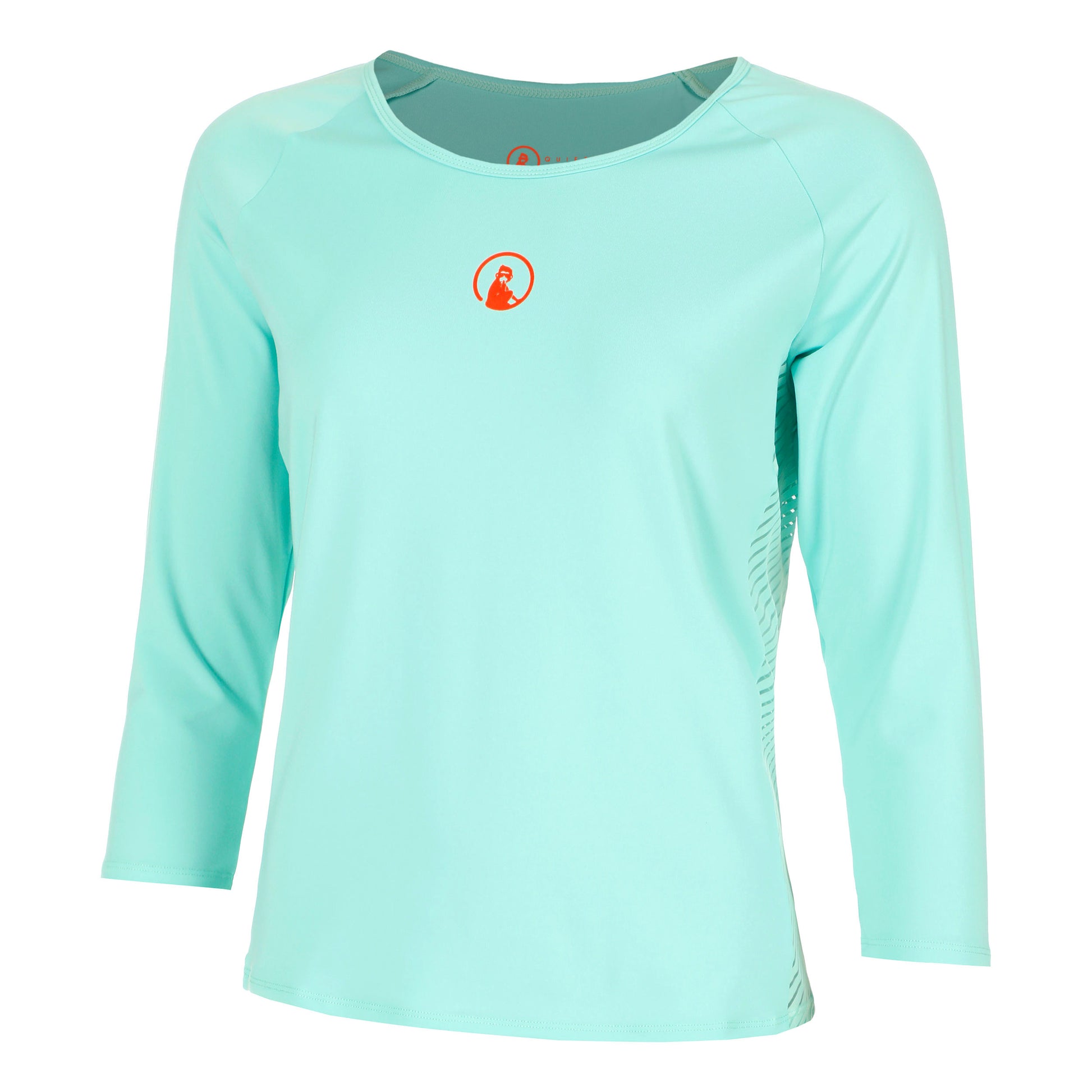 Quiet Please Wild Stripes Haut Manches Longues Femmes-Turquoise,Rouge