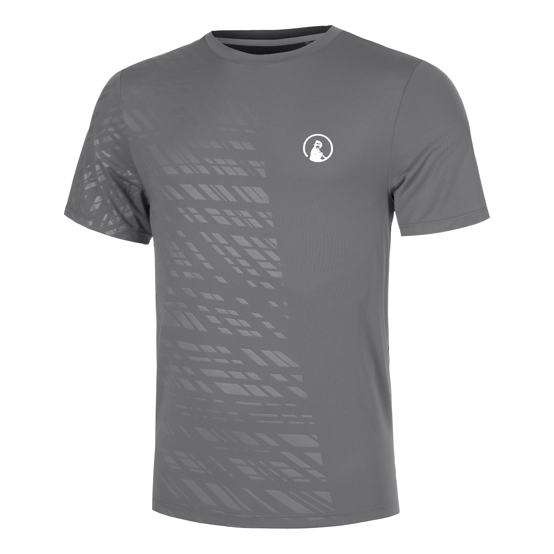 Quiet Please Receiver Embossed T-shirt Hommes - gris, blanc