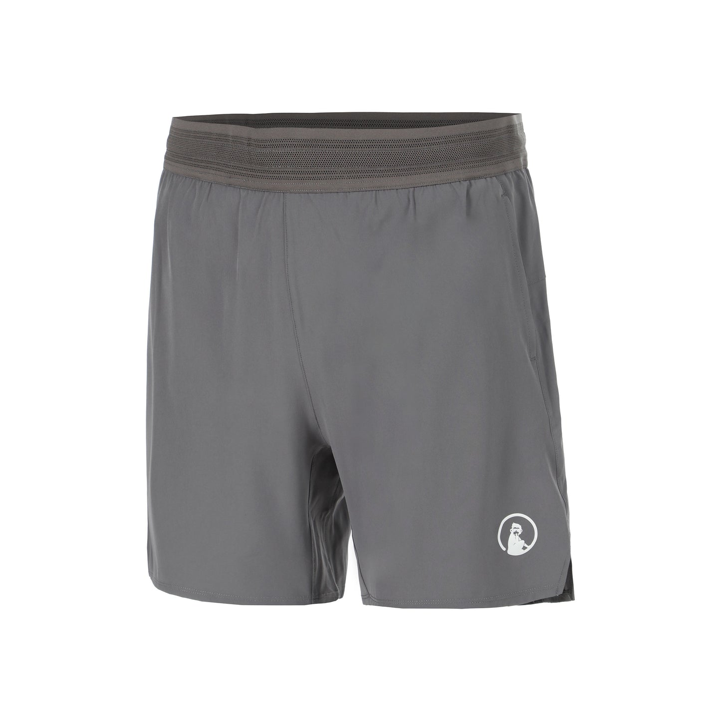 Quiet Please Challenger 2in1s 7in Shorts Hommes - gris, blanc