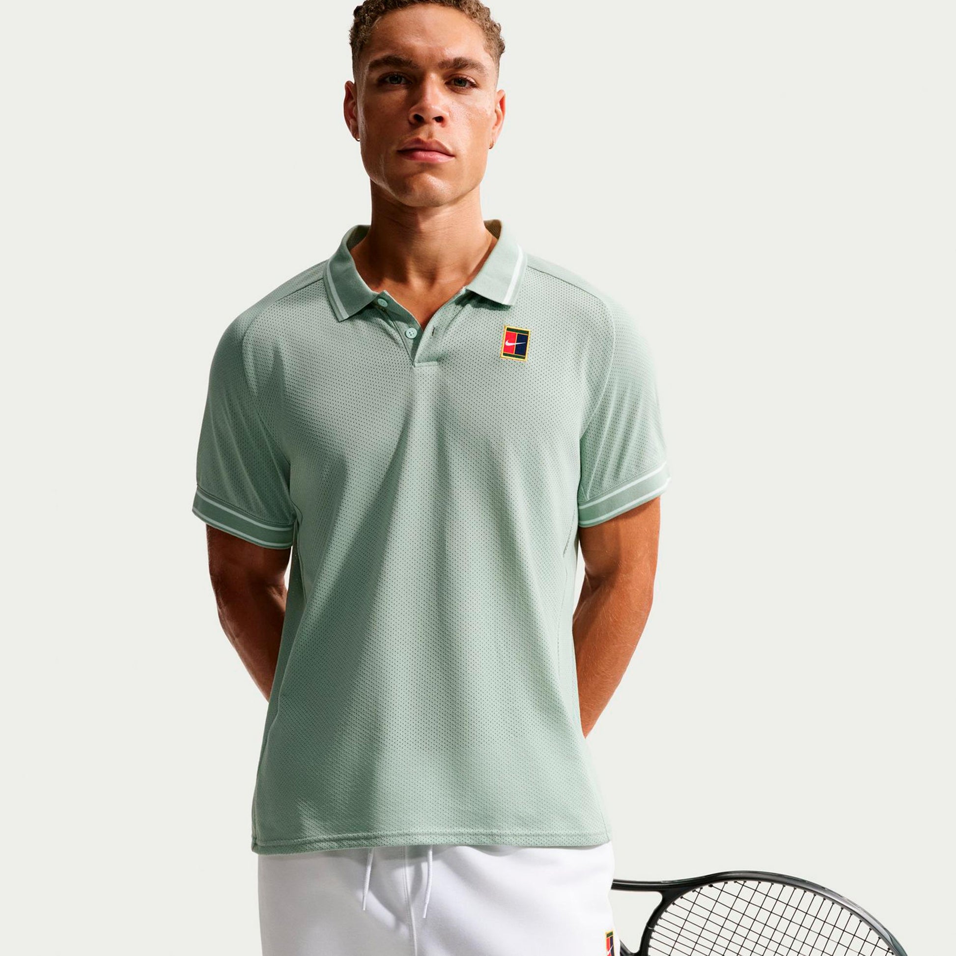 Nike Court Heritage Polo Hommes - blanc cassé